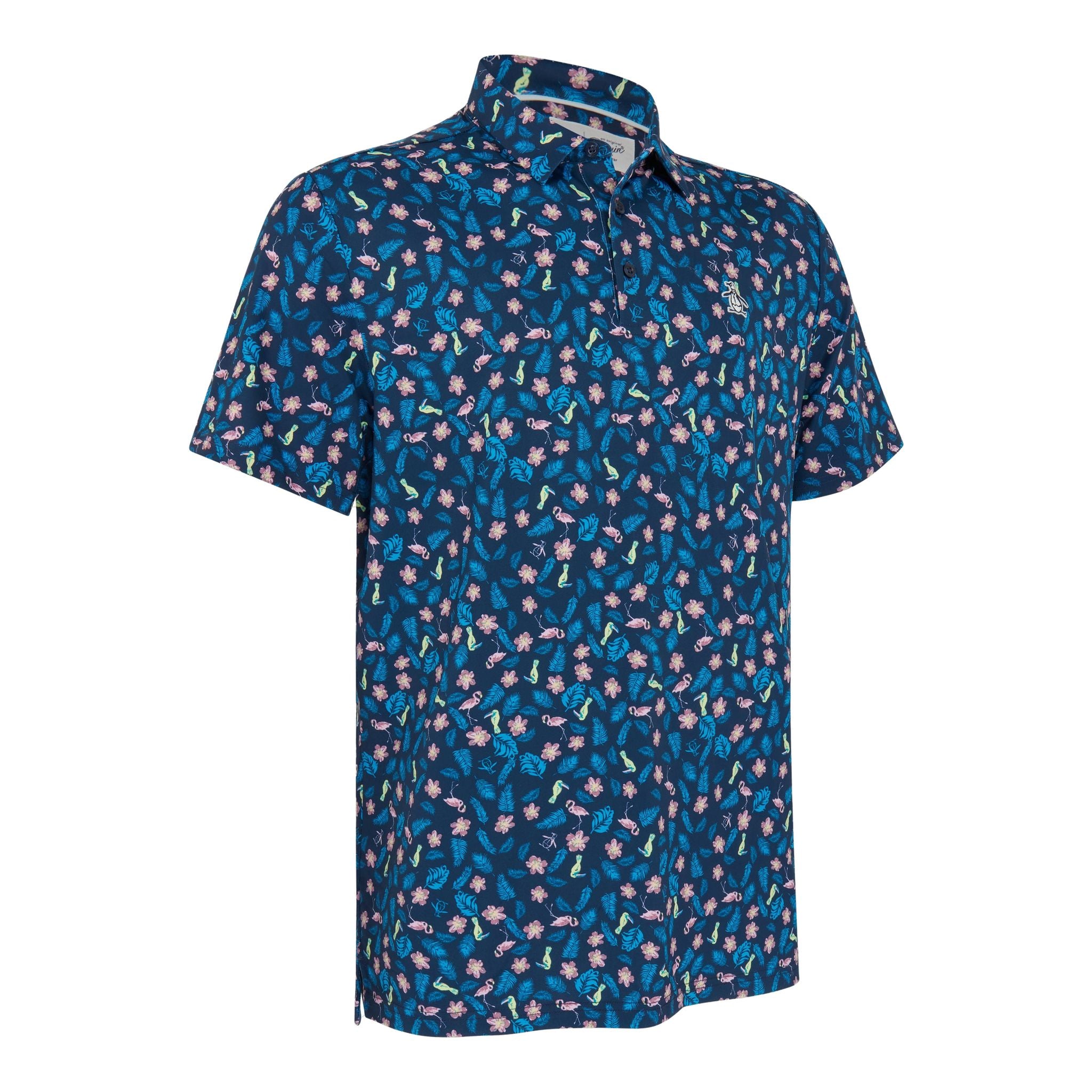 Polo Original Penguin SS Whimsical Tropical Print Uomo