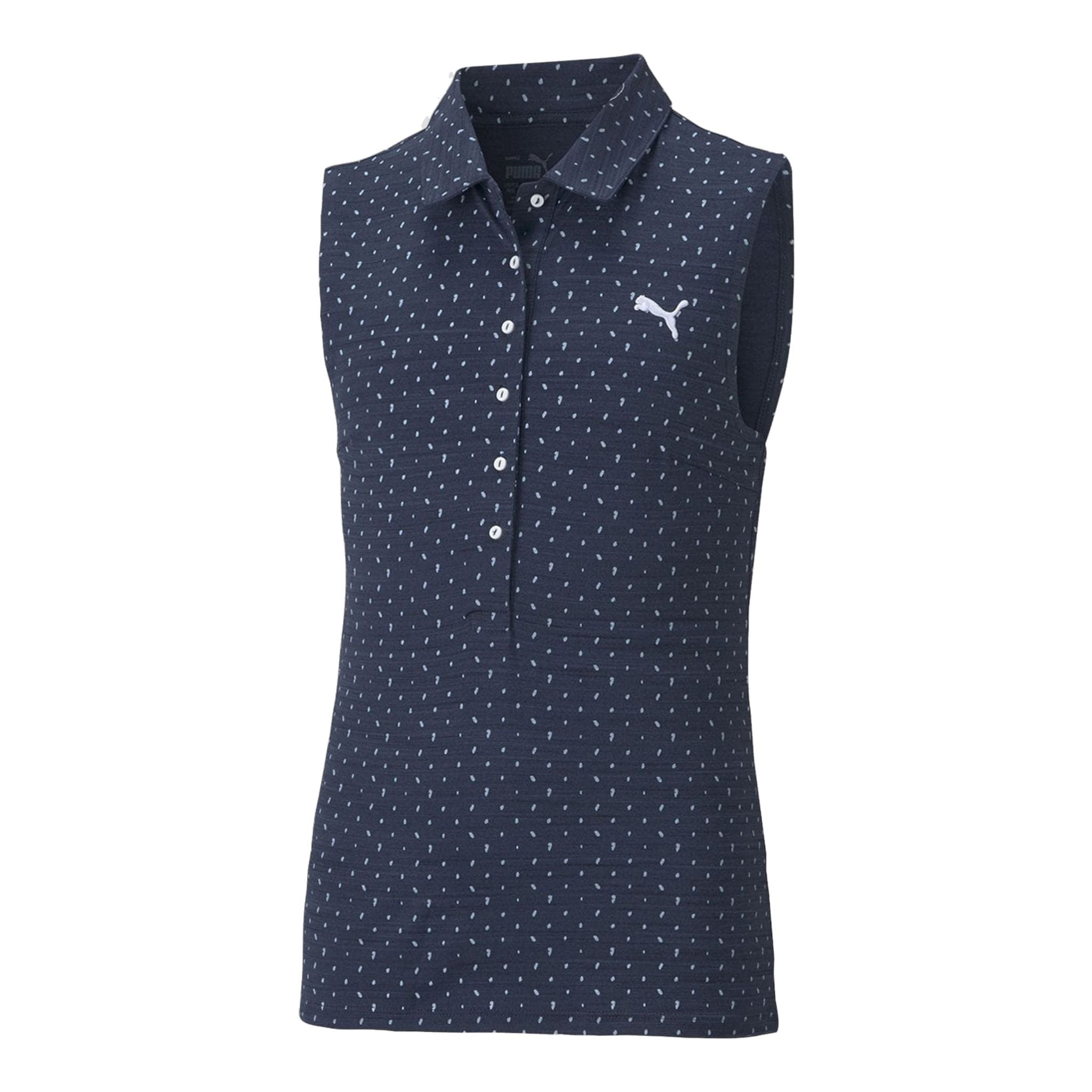 Puma Polo Cloudspun Polka SL da bambina, blu navy, blazer da donna