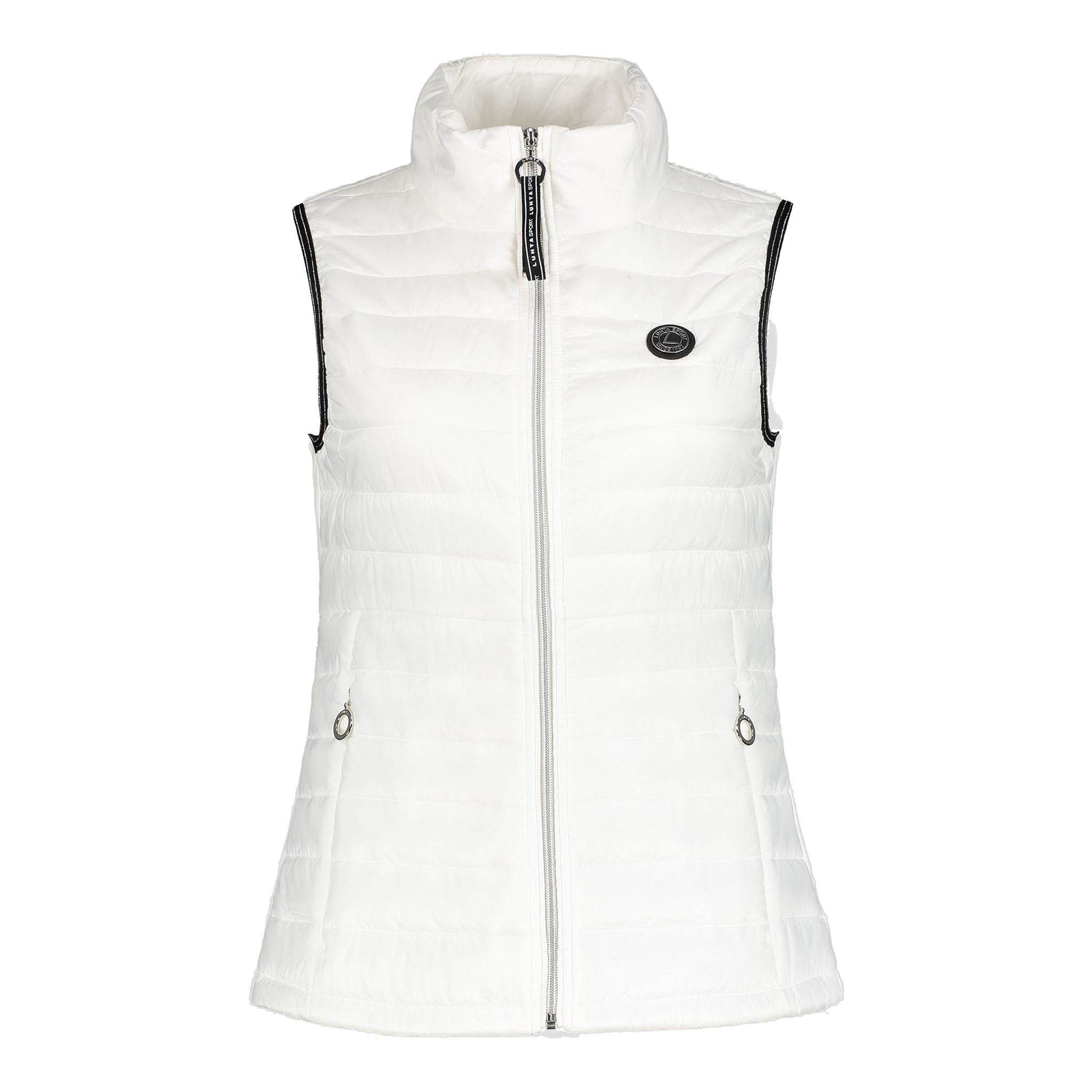 Luhta W Gilet Evienne Bianco Ottico Donna