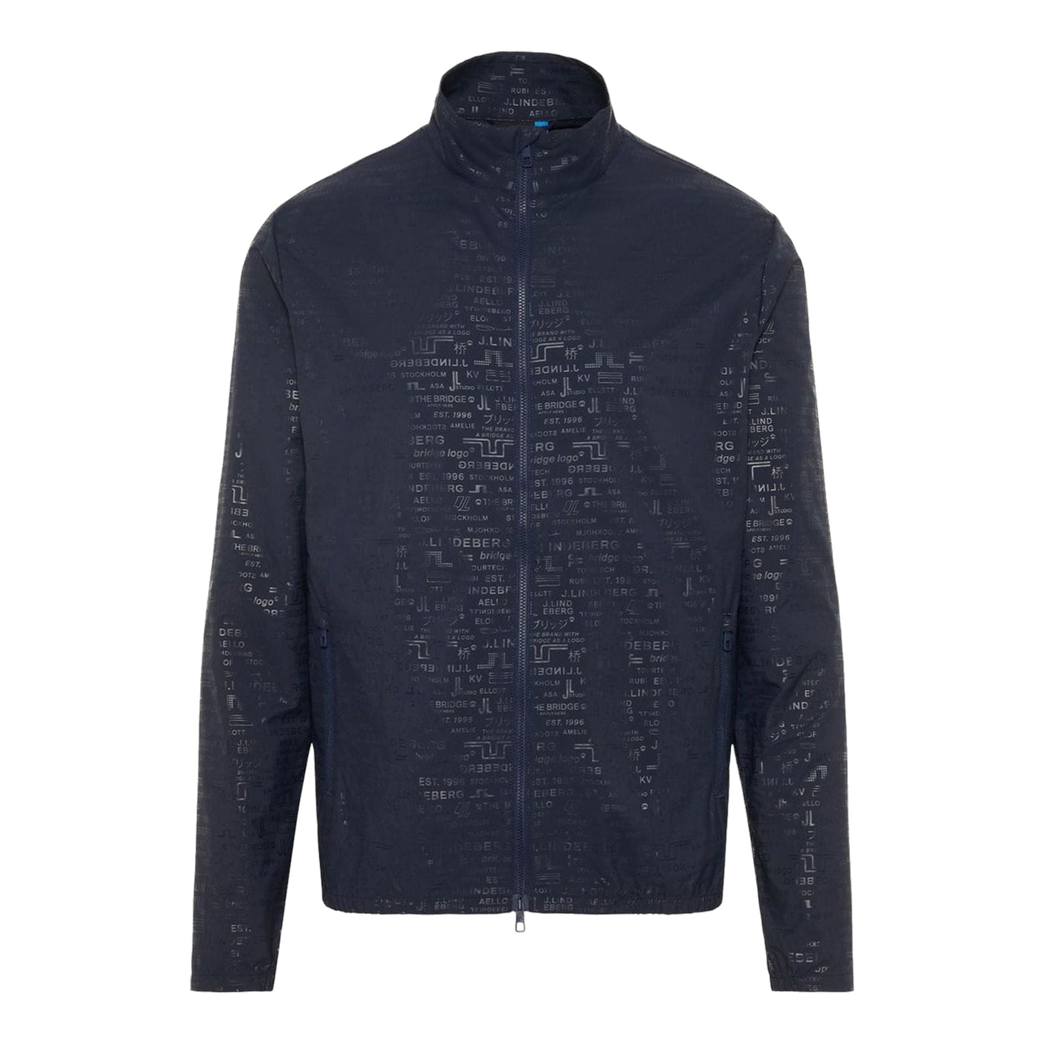 Giacca J. Lindeberg M Wind Tech Felix Deboss blu navy da uomo