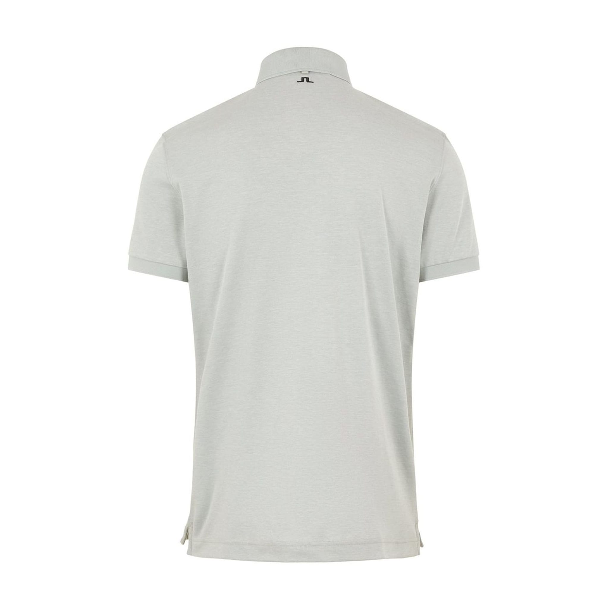 J. Lindeberg M Stan Reg Fit-Club Pique Polo Stone Grey Melange Herren
