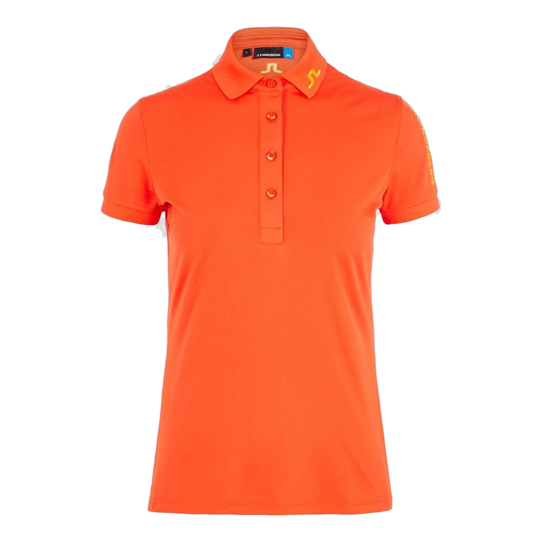 Maglia Polo J. Lindeberg W Tour Tech-TX da donna, colore rosso pomodoro