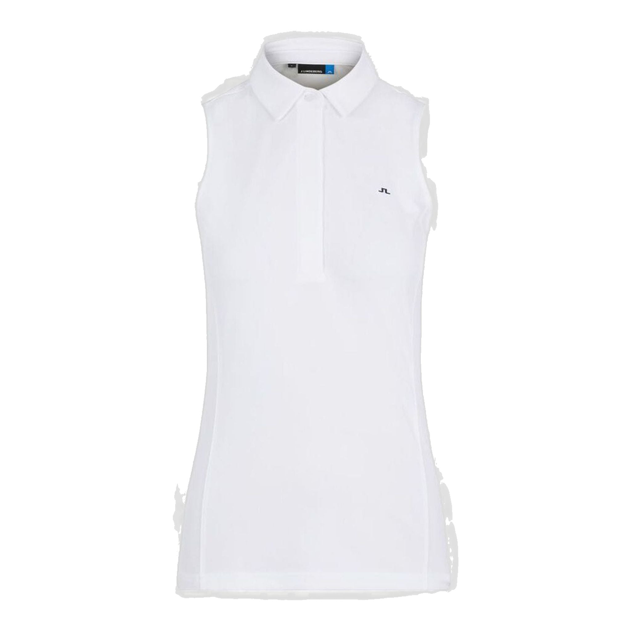 Polo in jersey bianco da donna J. Lindeberg W Dena-TX
