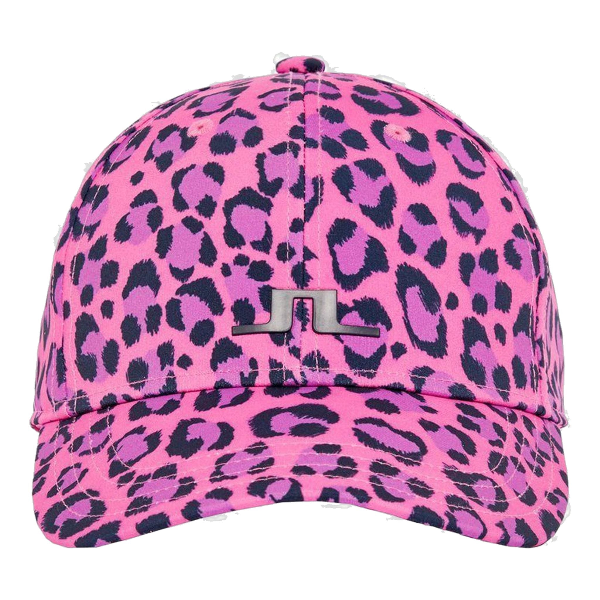 J. Lindeberg W Angie Cap-Tech Stretch Kappe Pink Leopard Damen