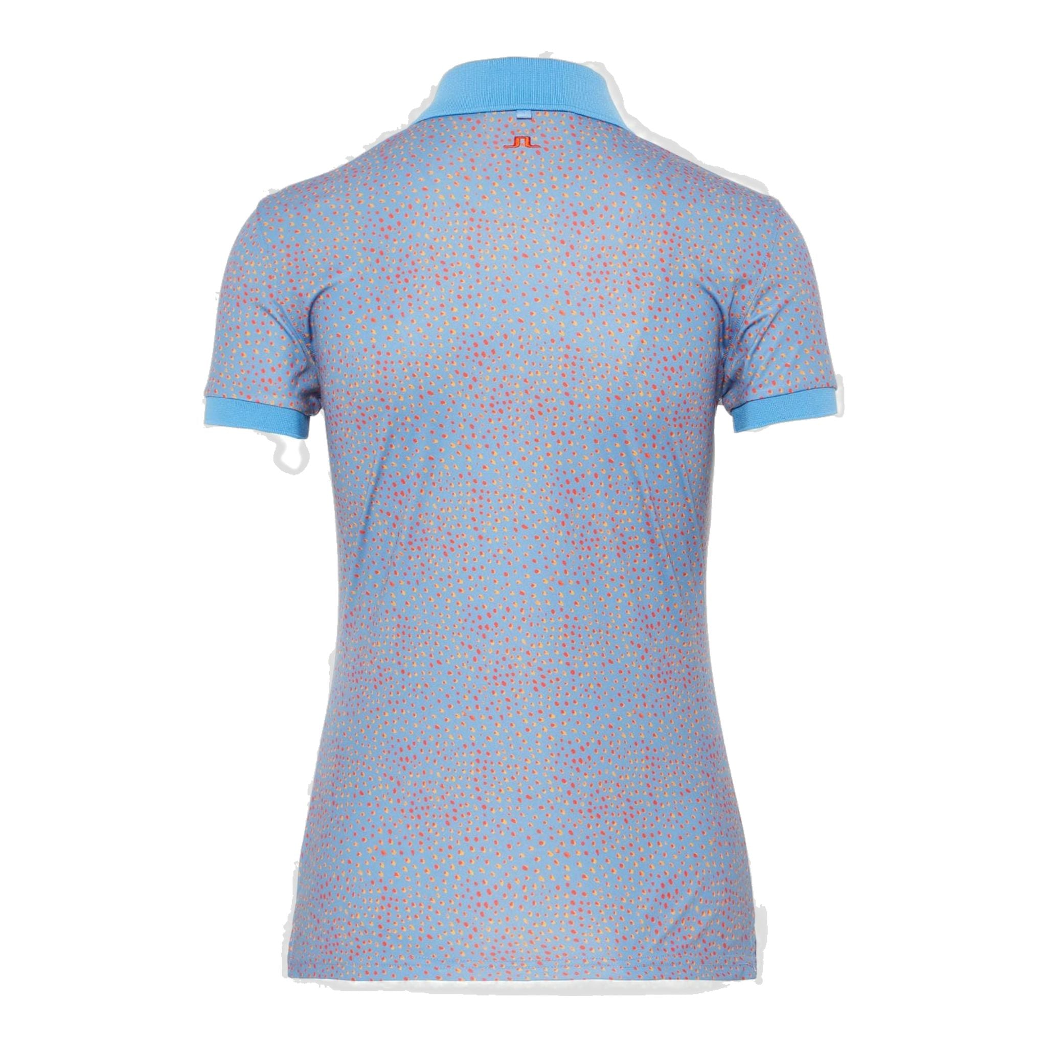 J. Lindeberg W Tour Tech Print-TX Jersey Polo Lake Blue Dot Donna