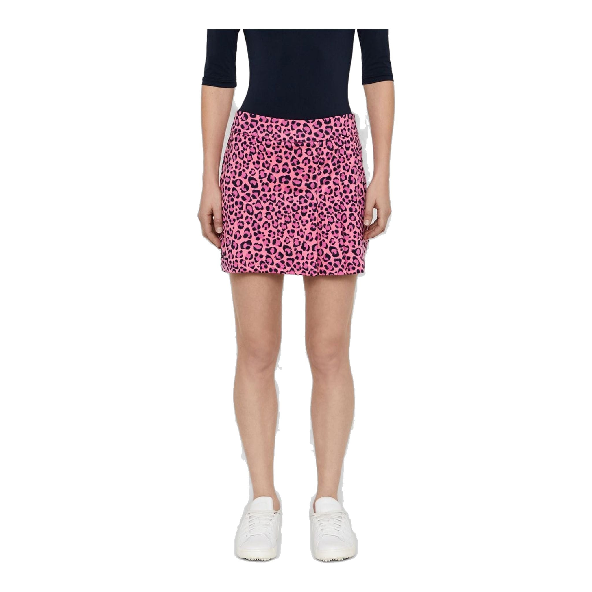 Gonna in jersey J. Lindeberg W Thea TX rosa leopardata da donna