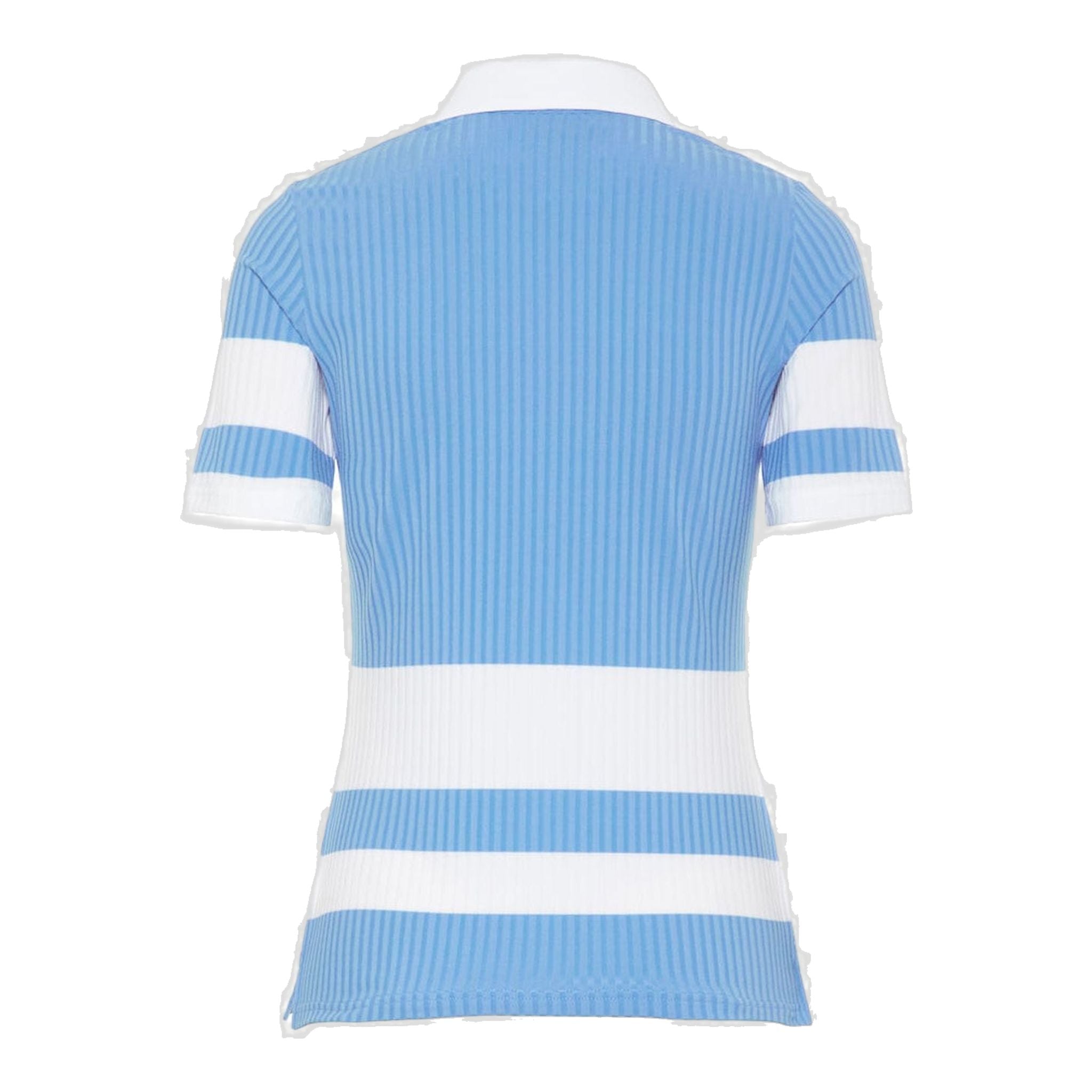 J. Lindeberg W Natasha-Rib Jersey Polo Lake Blue Donna