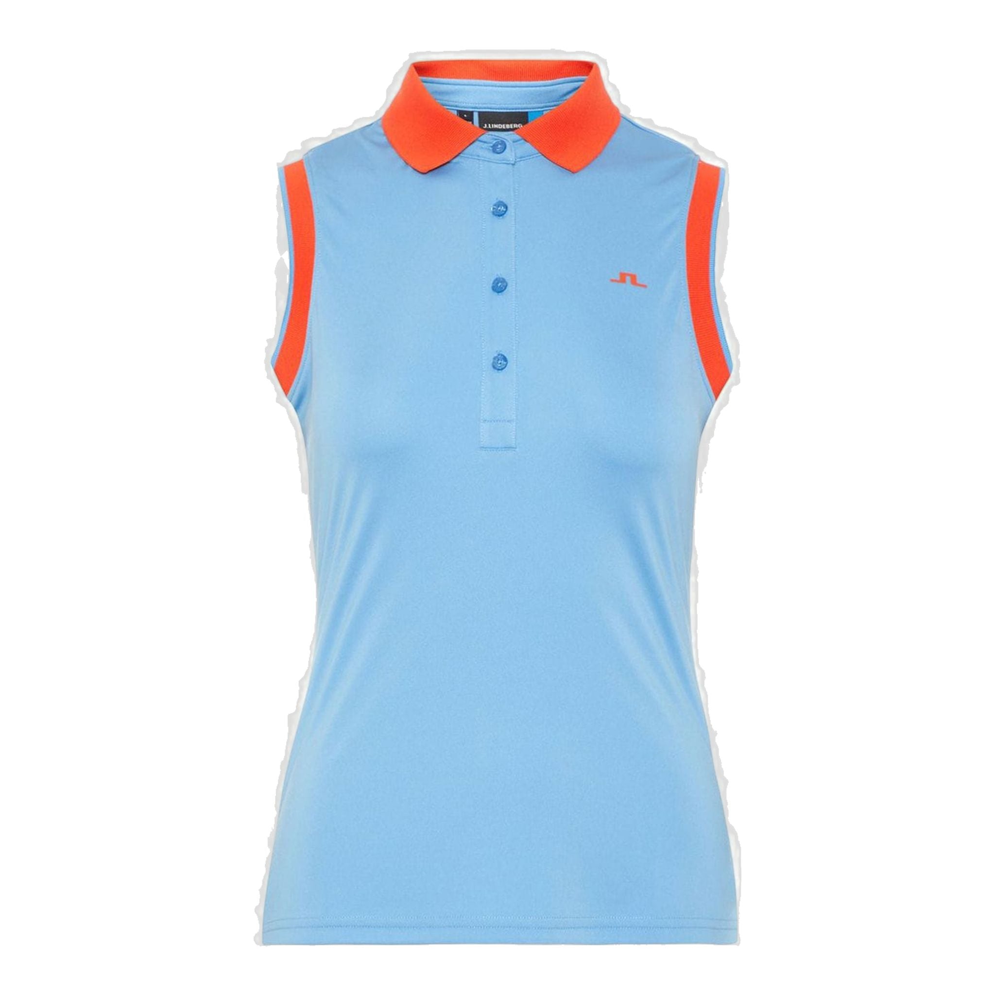 J. Lindeberg W Lyla-TX Coolmax Polo Lake Blue Donna