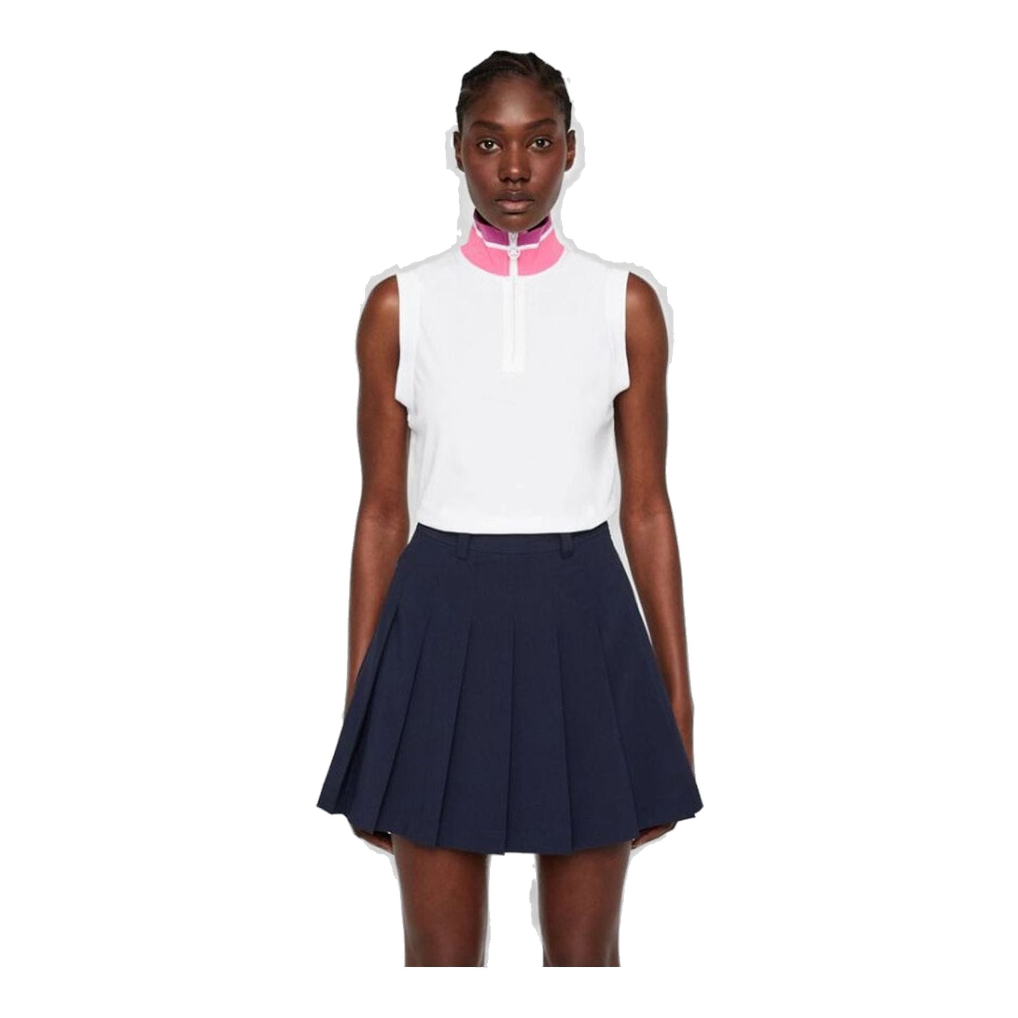 J. Lindeberg W Audrey TX-Jersey SS Polo Bianco Donna