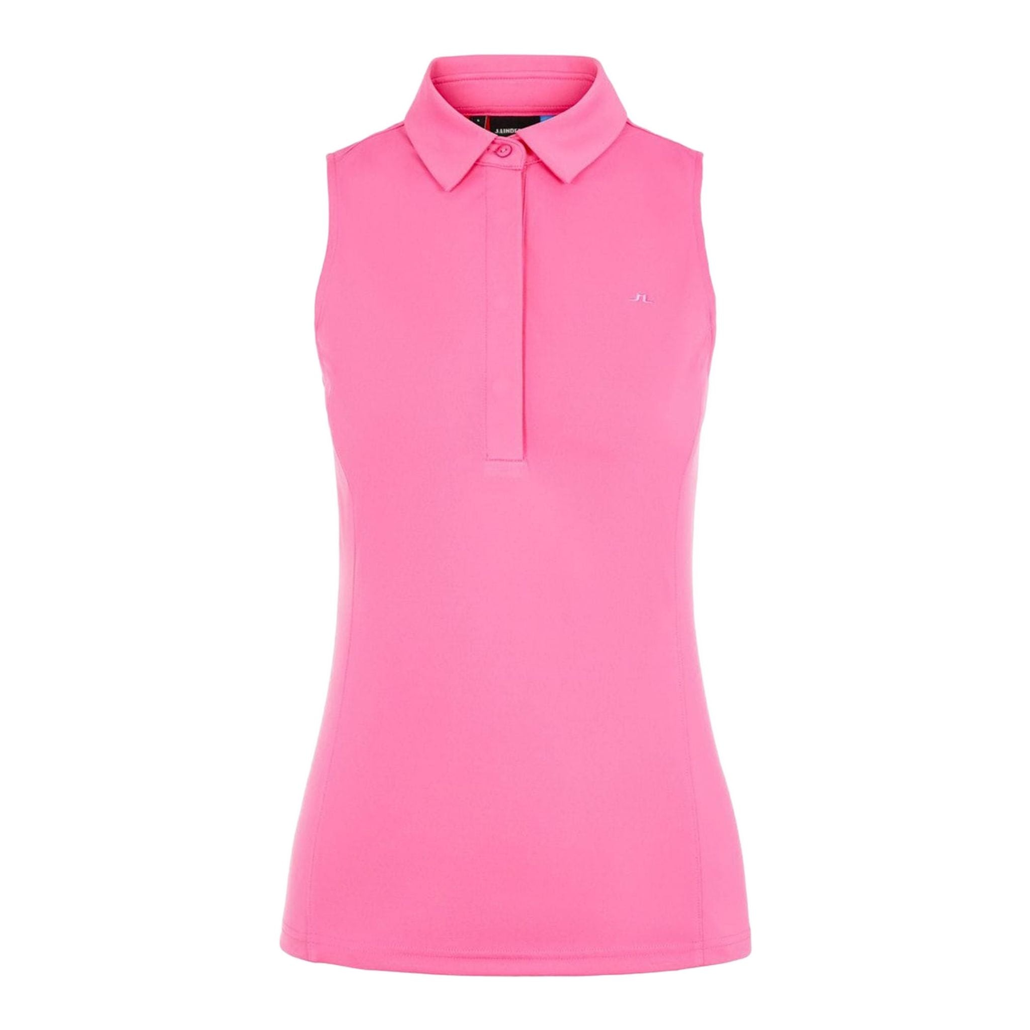 Polo in jersey J. Lindeberg W Dena-TX Pop Pink da donna