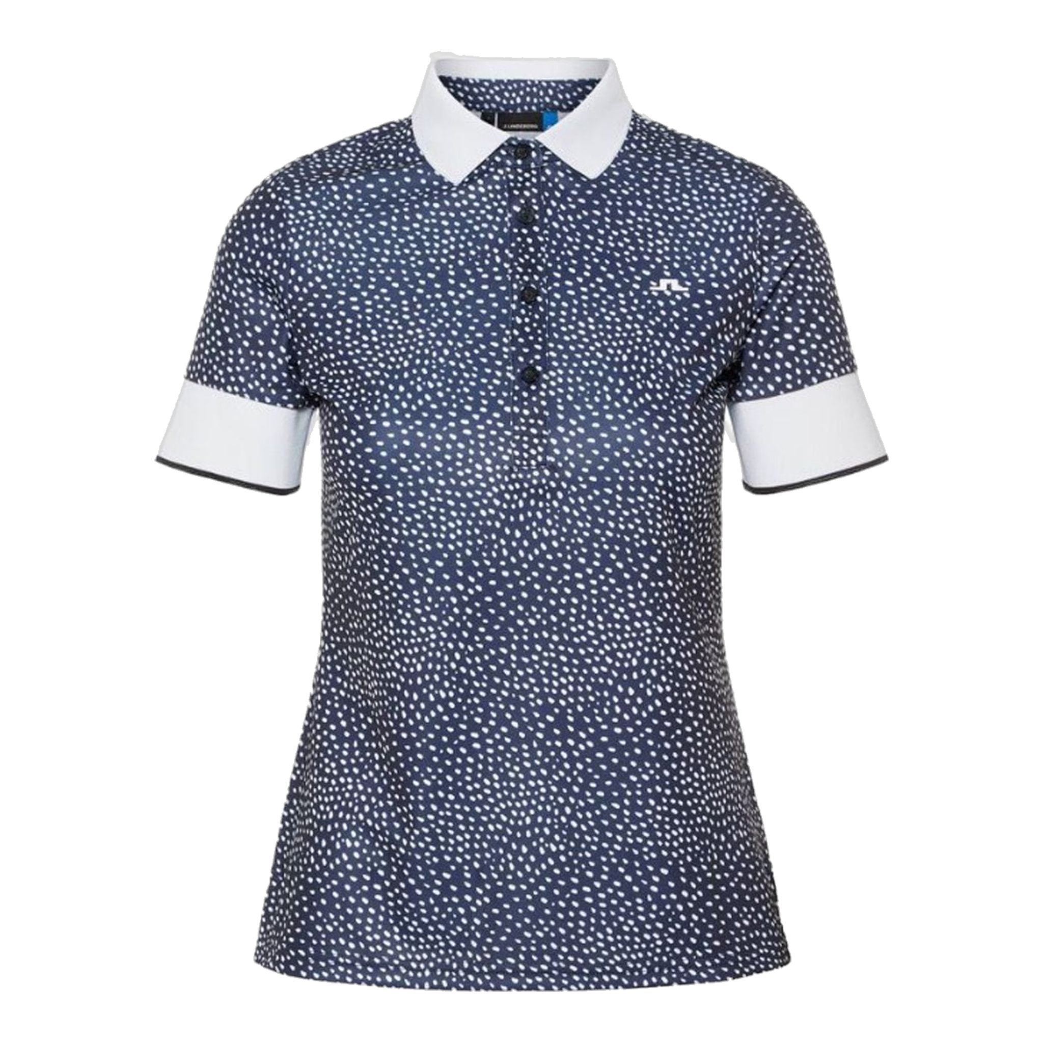 J. Lindeberg W Lexie-TX Coolmax Polo Bianco Dot Donna