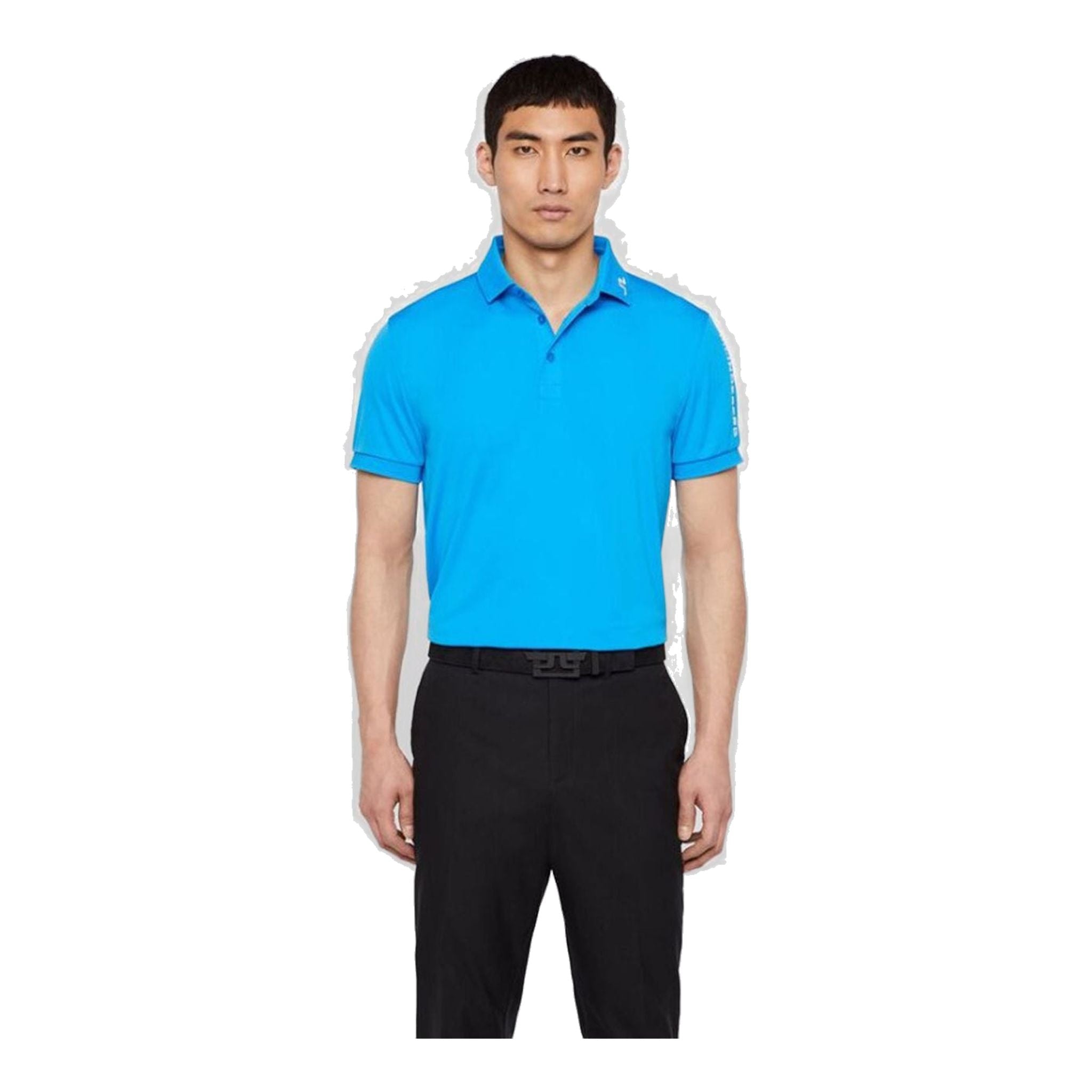 J. Lindeberg M Tour Tech Reg-TX Jersey Polo Blu Uomo