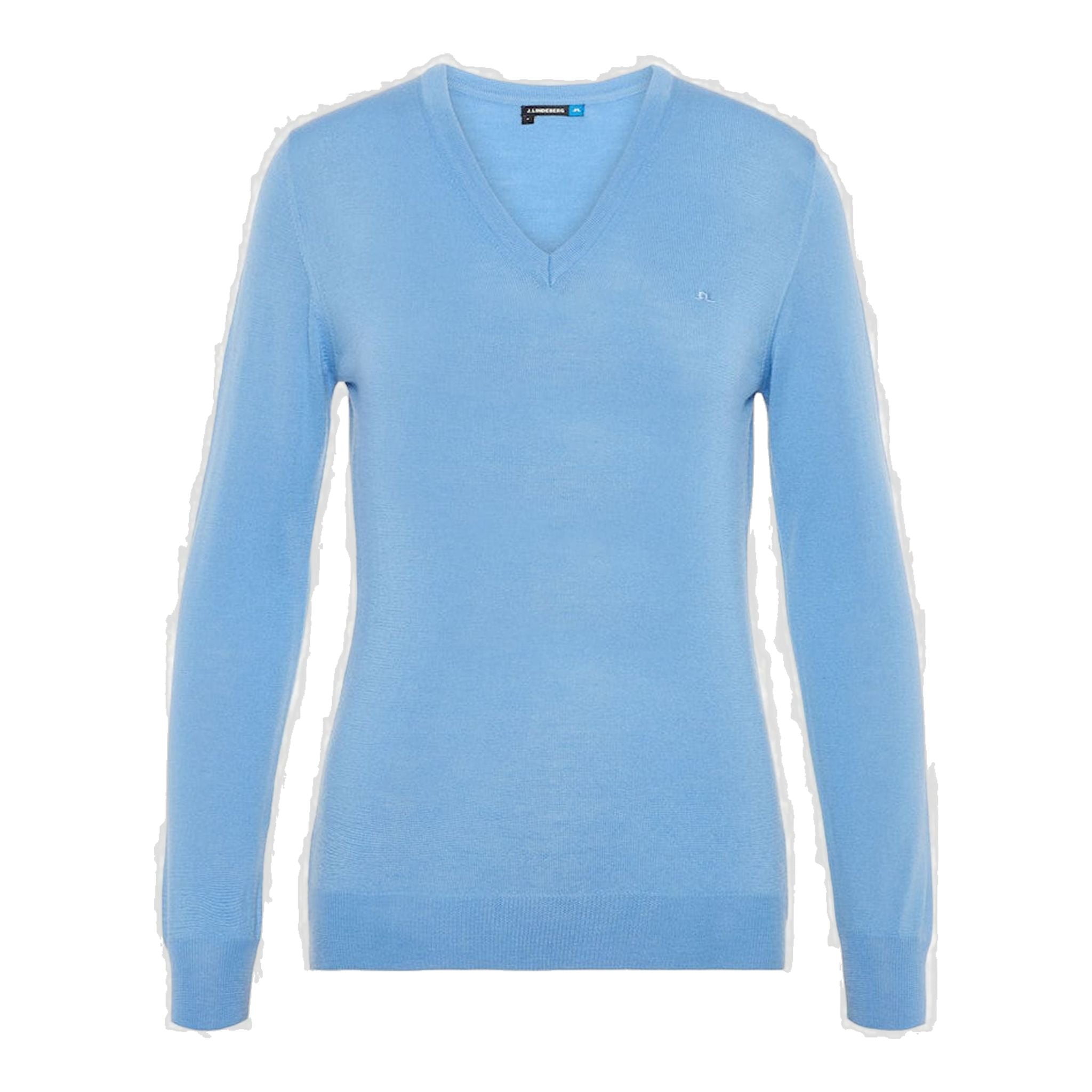 Maglione J. Lindeberg W Amaya-True Merino Lake Blue da donna