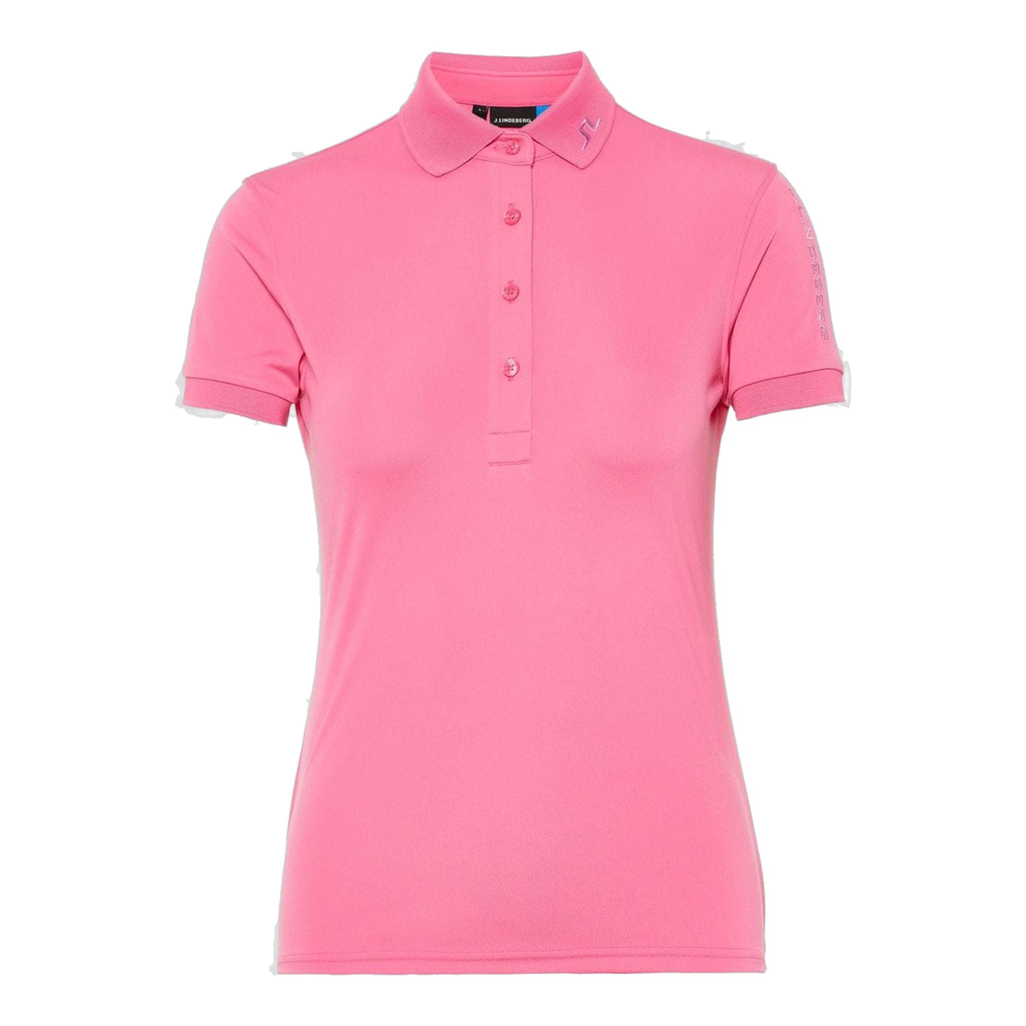 Polo da donna J. Lindeberg W Tour Tech-TX in maglia rosa pop