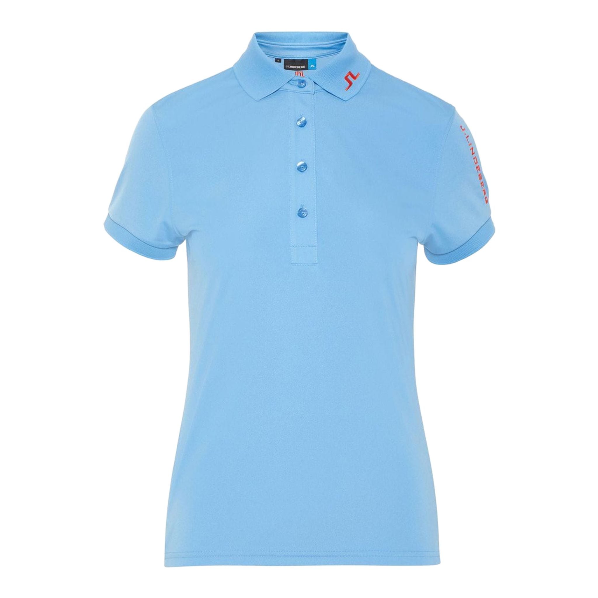 J. Lindeberg W Tour Tech-TX Maglia Polo Lake Blue Donna