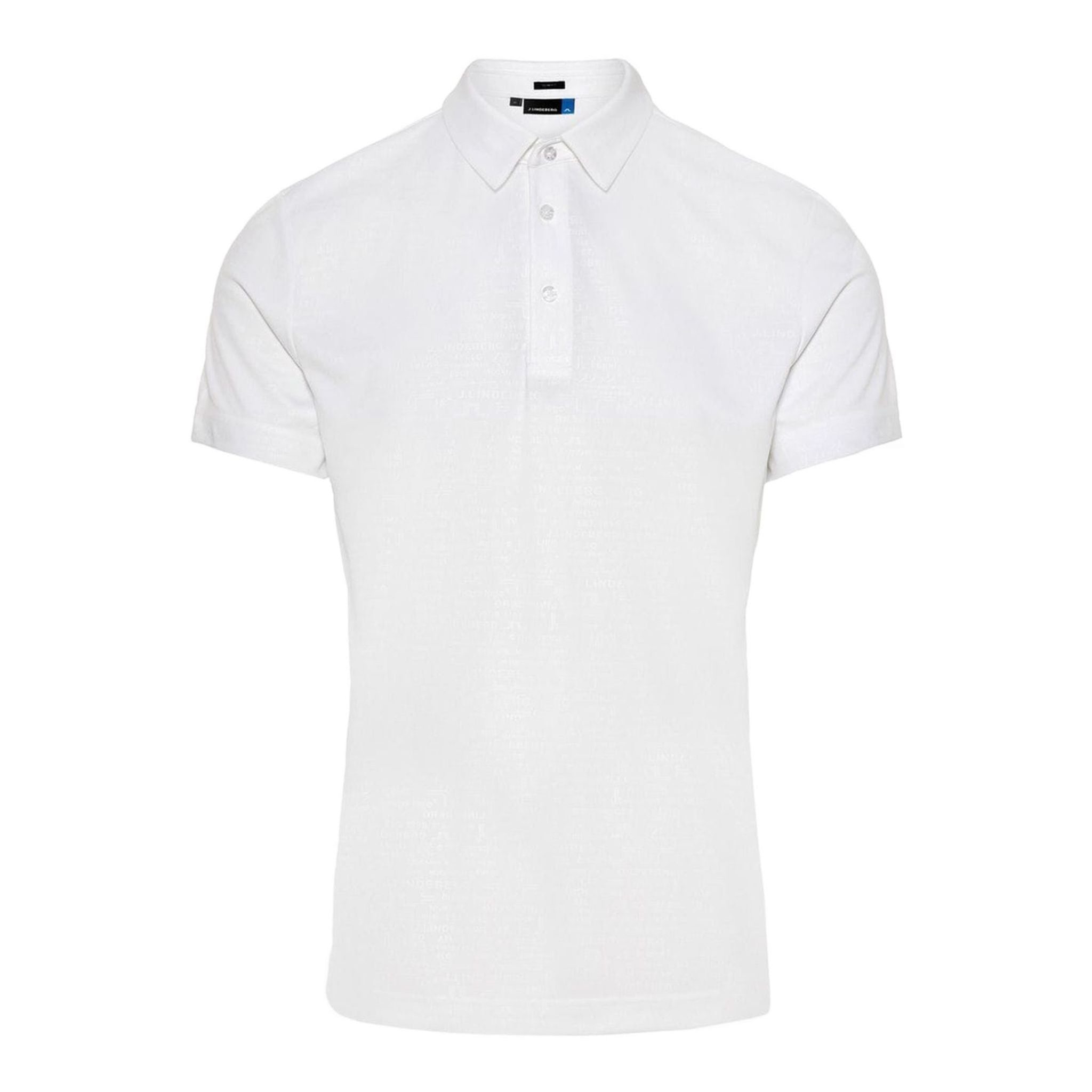 J. Lindeberg M Pine Slim Fit-TX Jersey Polo Bianco Uomo