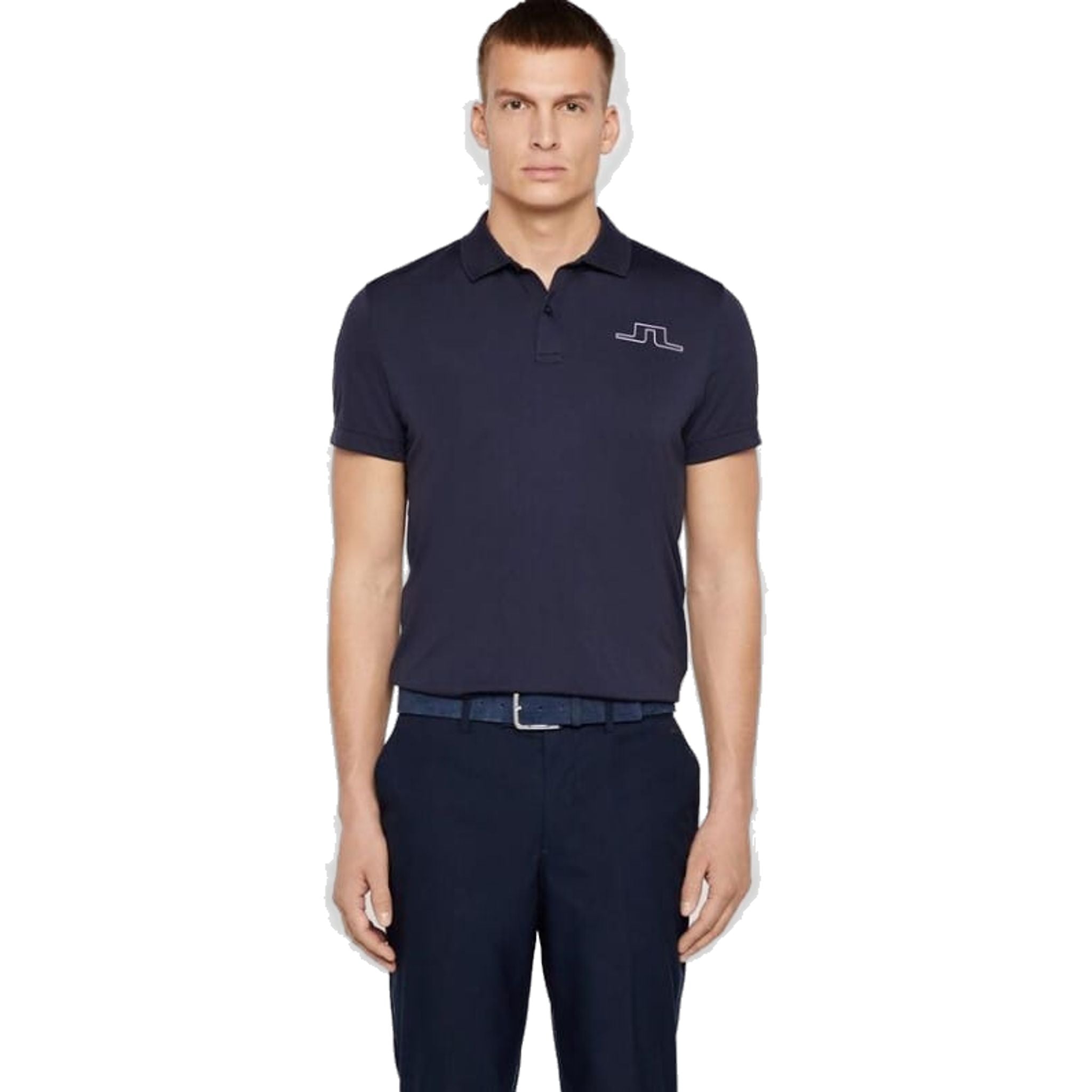 J. Lindeberg M Alan Reg Fit-TX Jersey Polo Blu Navy Uomo