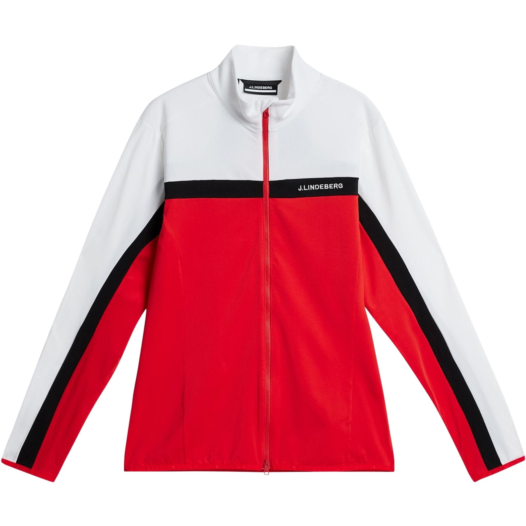 J. Lindeberg Jarvis Mid Layer Uomo Rosso fuoco Uomo