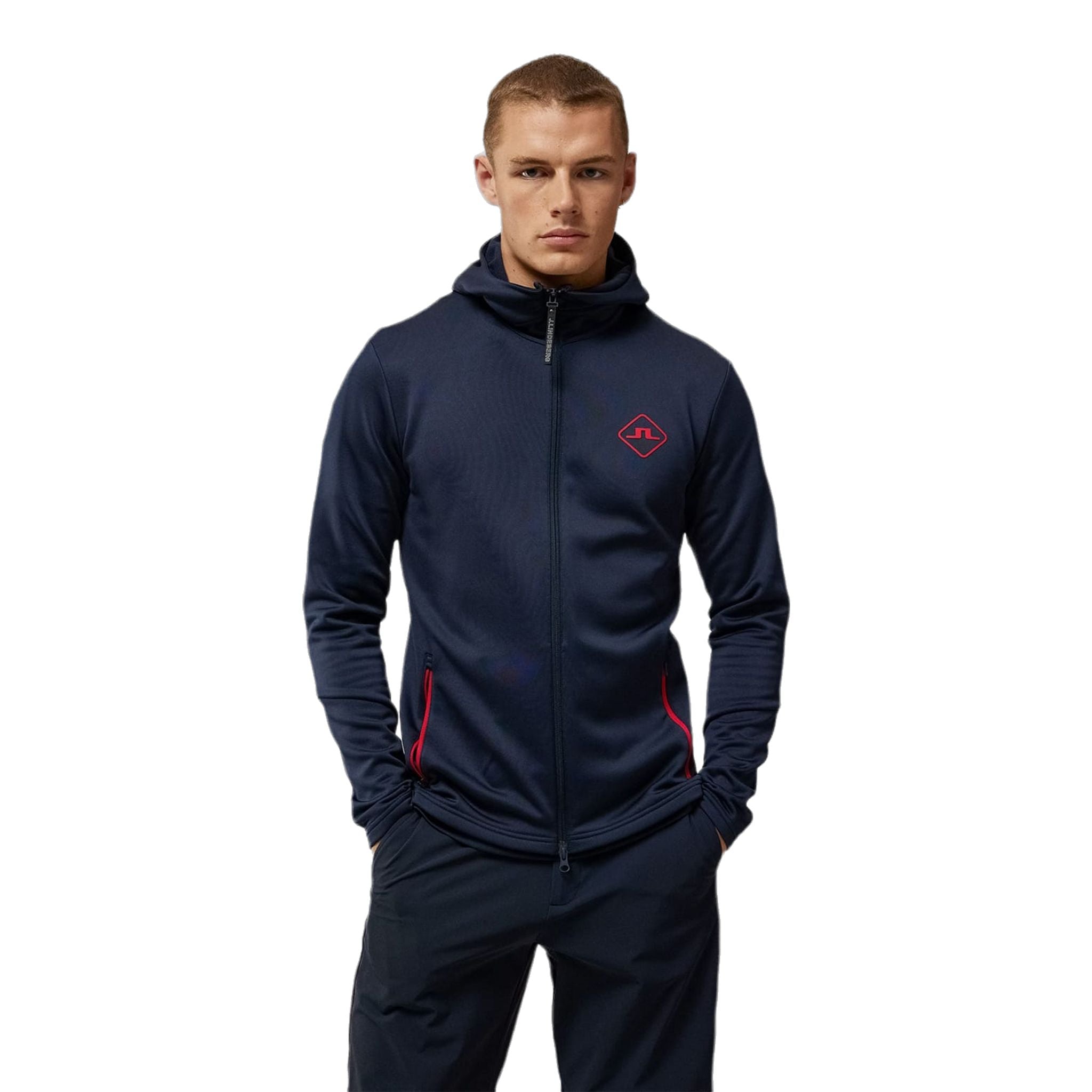 Maglione da golf J. Lindeberg Aerial Hood da uomo