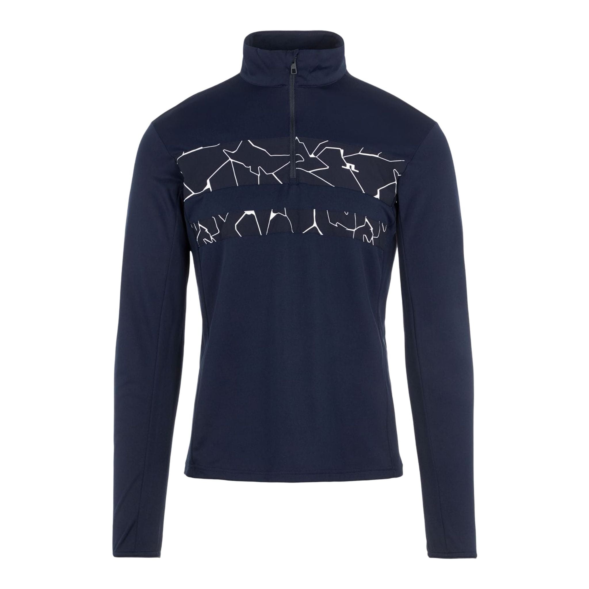 J. Lindeberg Mid Layer Bran Stampa JL Blu Navy Uomo