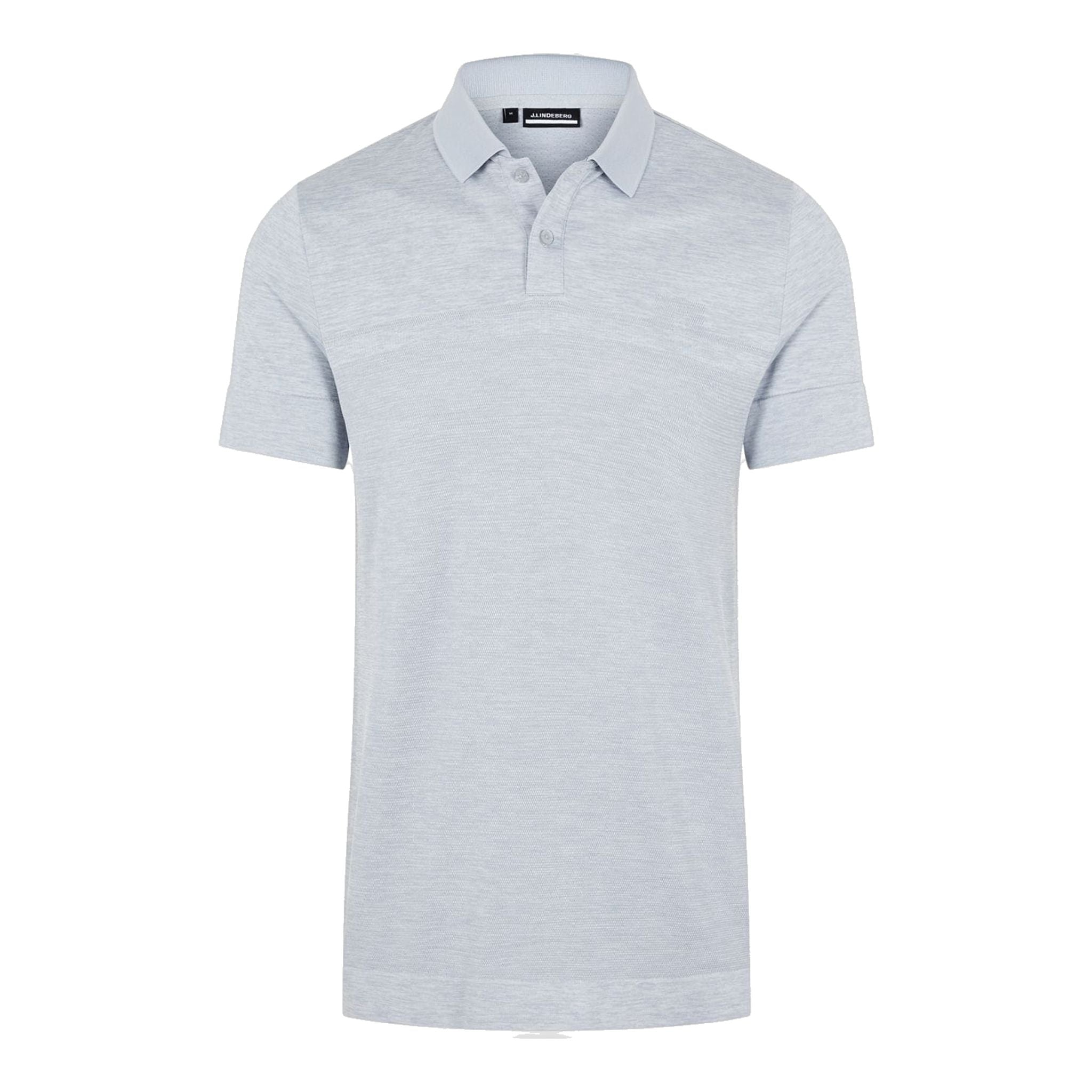 J. Lindeberg M Alfy Seamless SS Polo Stone Grey Melange Uomo