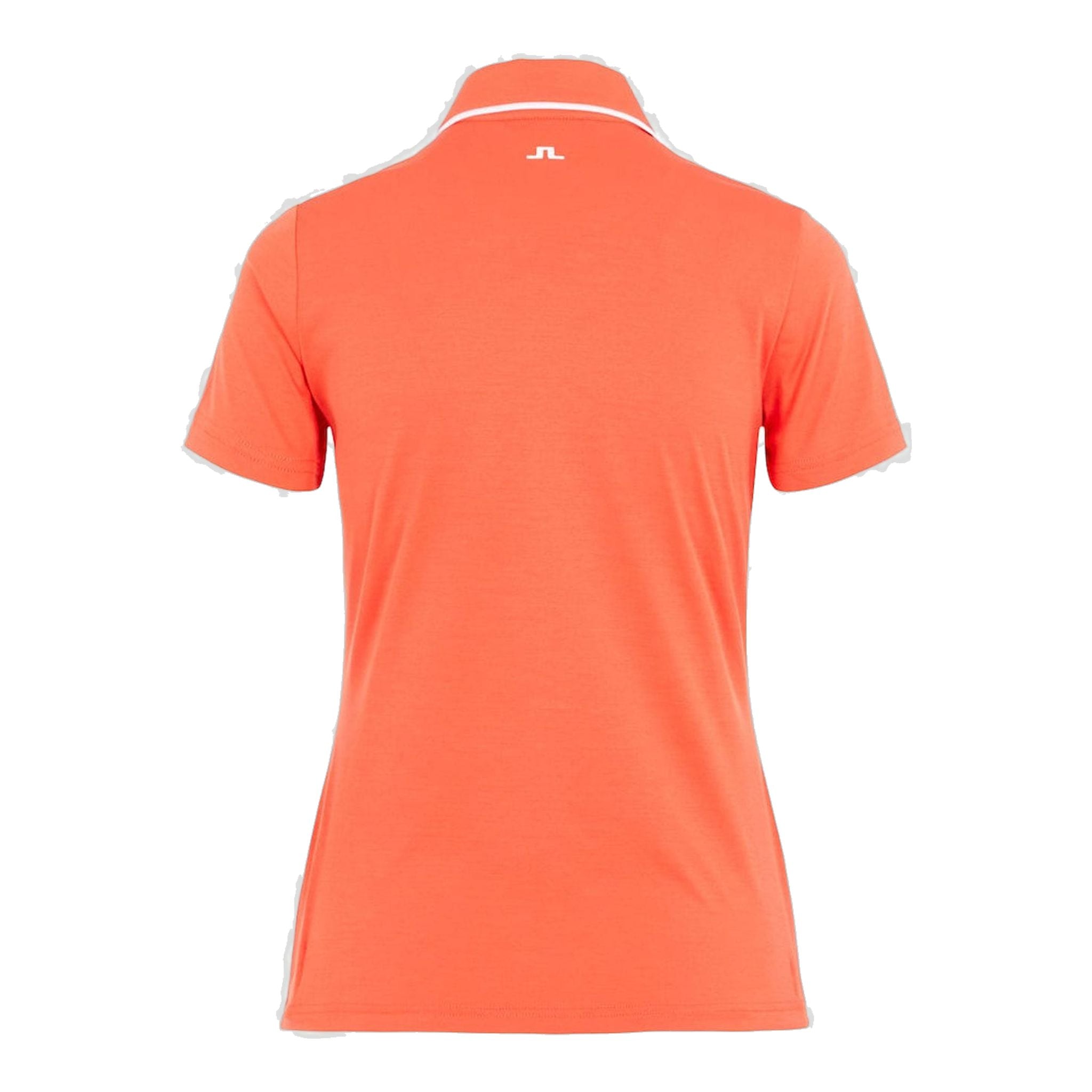 J. Lindeberg W Flor-Ultra Light Jersey Polo Rosso Pomodoro Donna