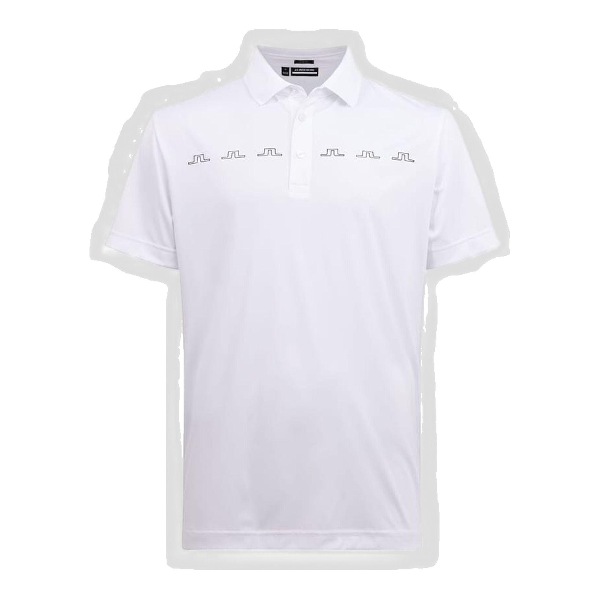 Polo da golf J. Lindeberg M Zip Slim Fit bianca da uomo