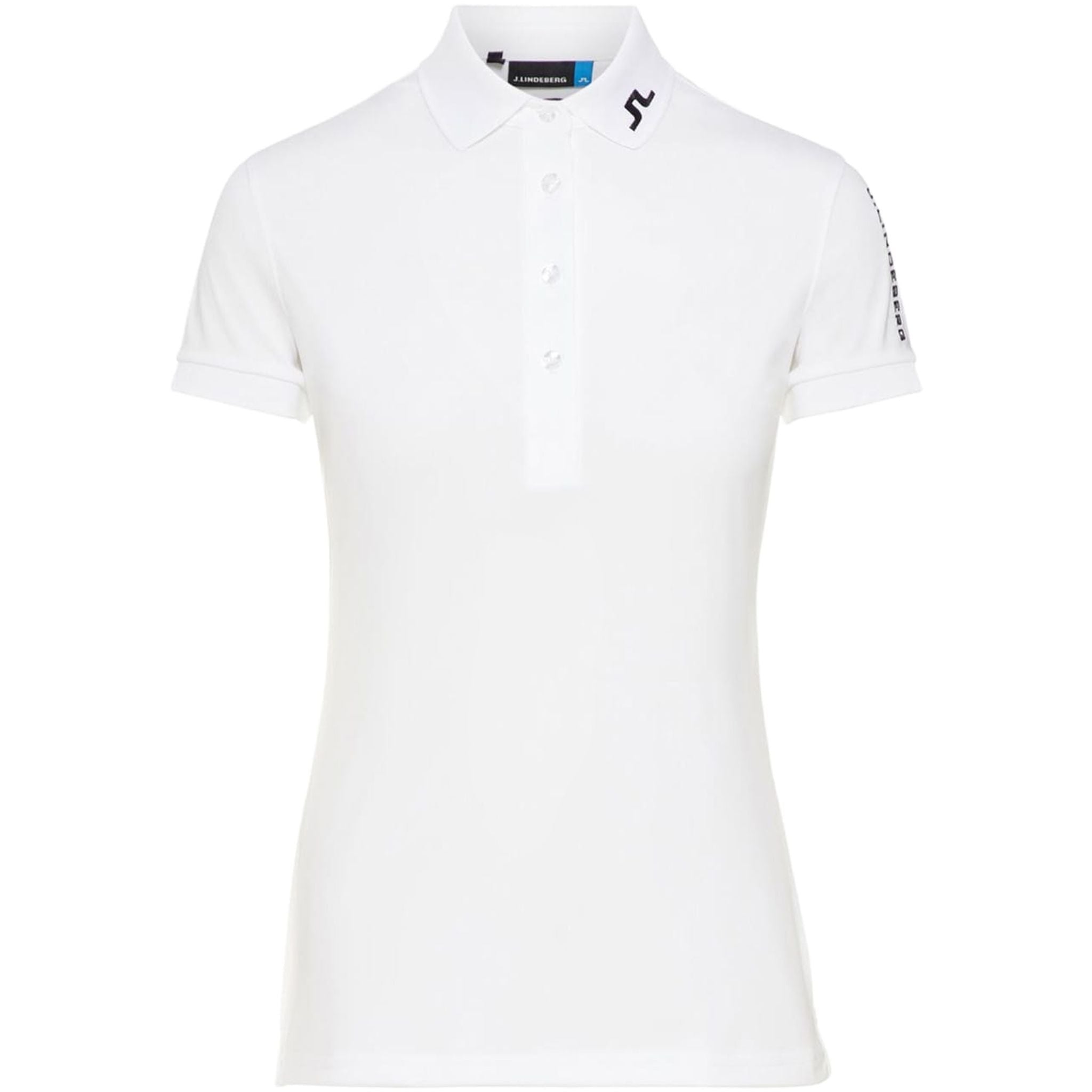 Polo da donna J. Lindeberg W Tour Tech slim TX Jersey bianca