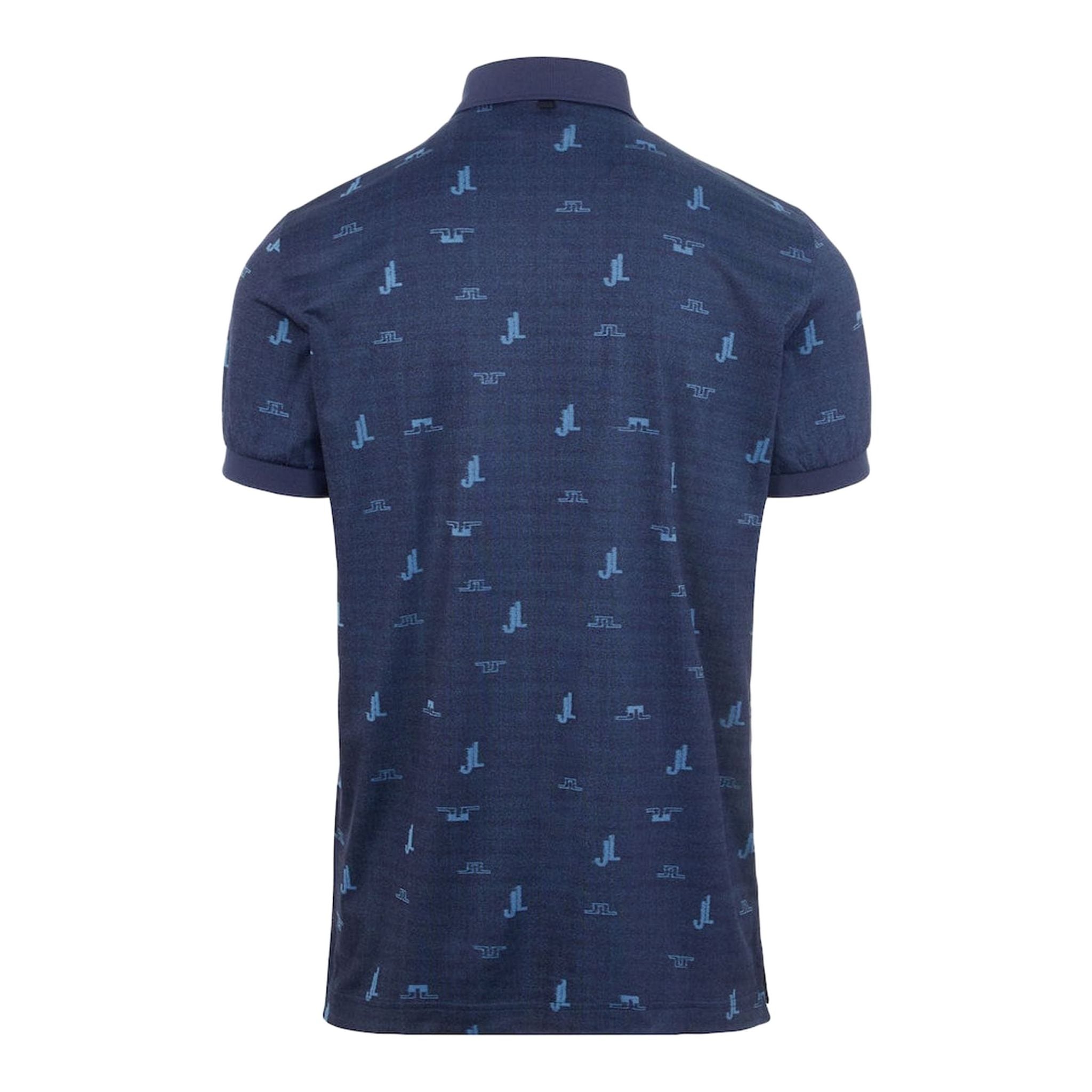 J. Lindeberg M Glen Regular Fit SS Polo JL Bridge Ocean Blue Uomo
