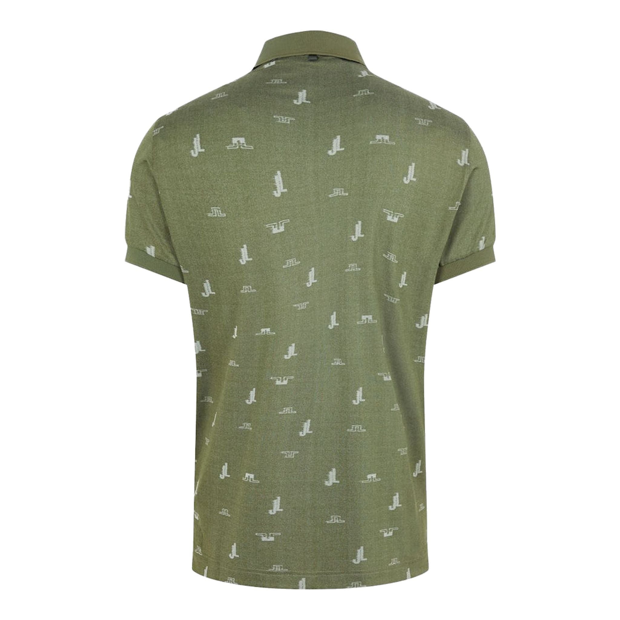 J. Lindeberg M Glen Regular Fit SS Polo JL Bridge Thyme Green Uomo