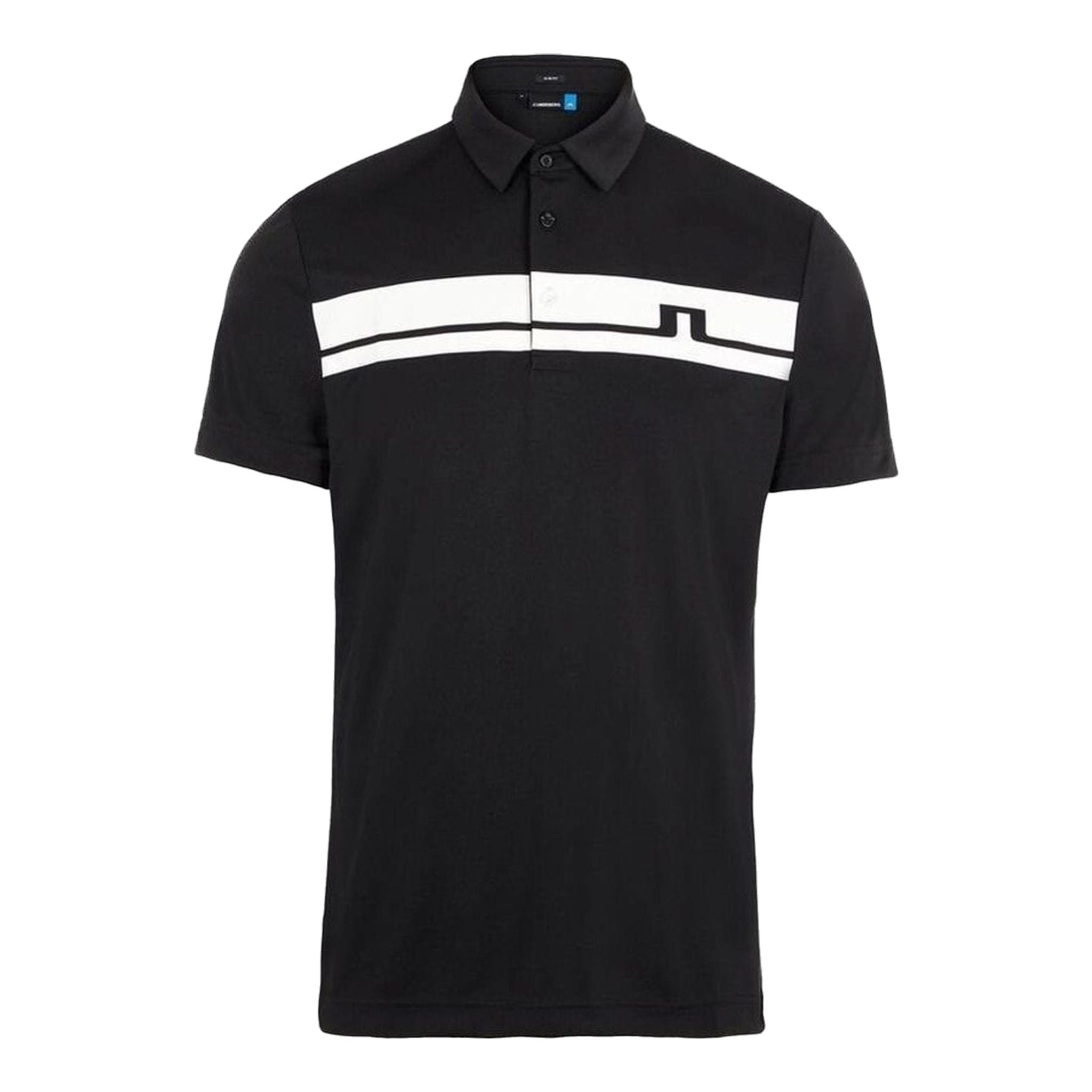 J. Lindeberg M Clark Reg Fit-TX Jersey Polo Nero Uomo