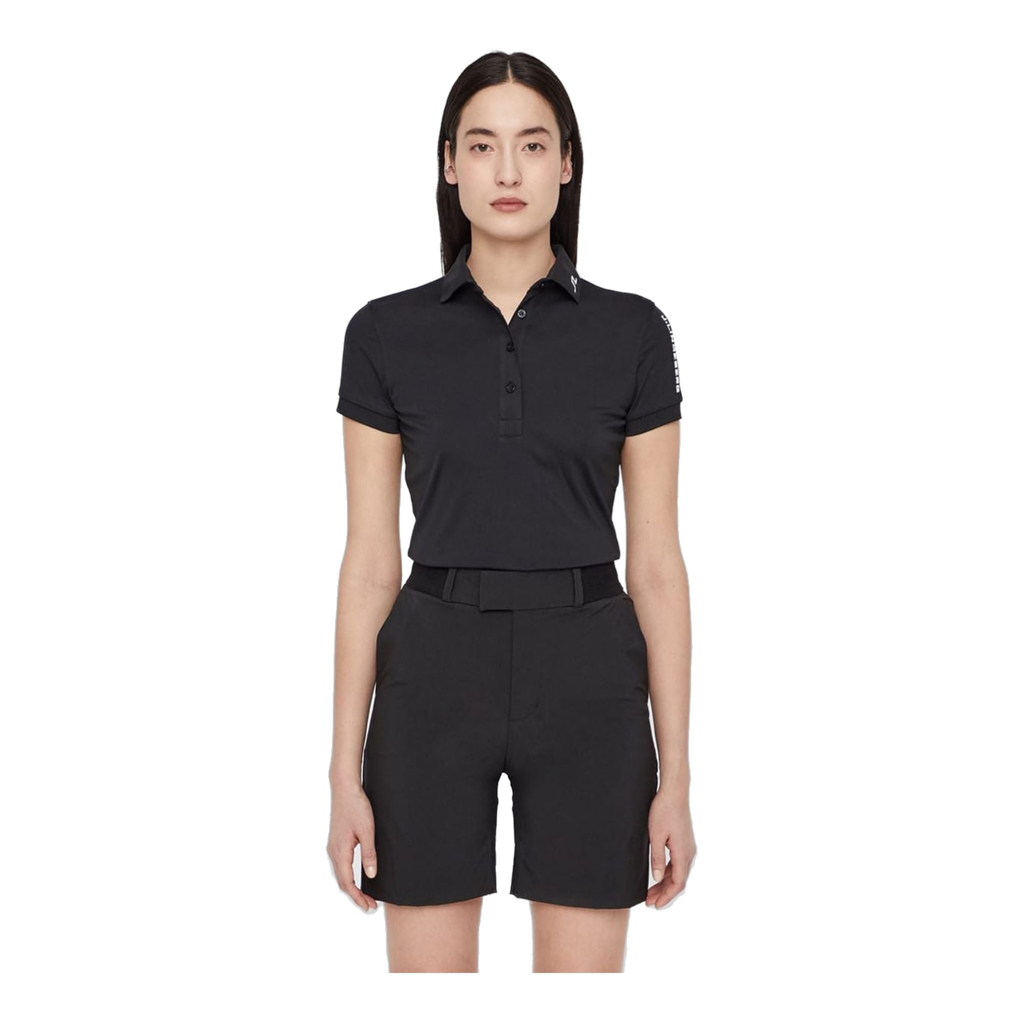 Polo da donna J. Lindeberg W Tour Tech slim TX Jersey nero