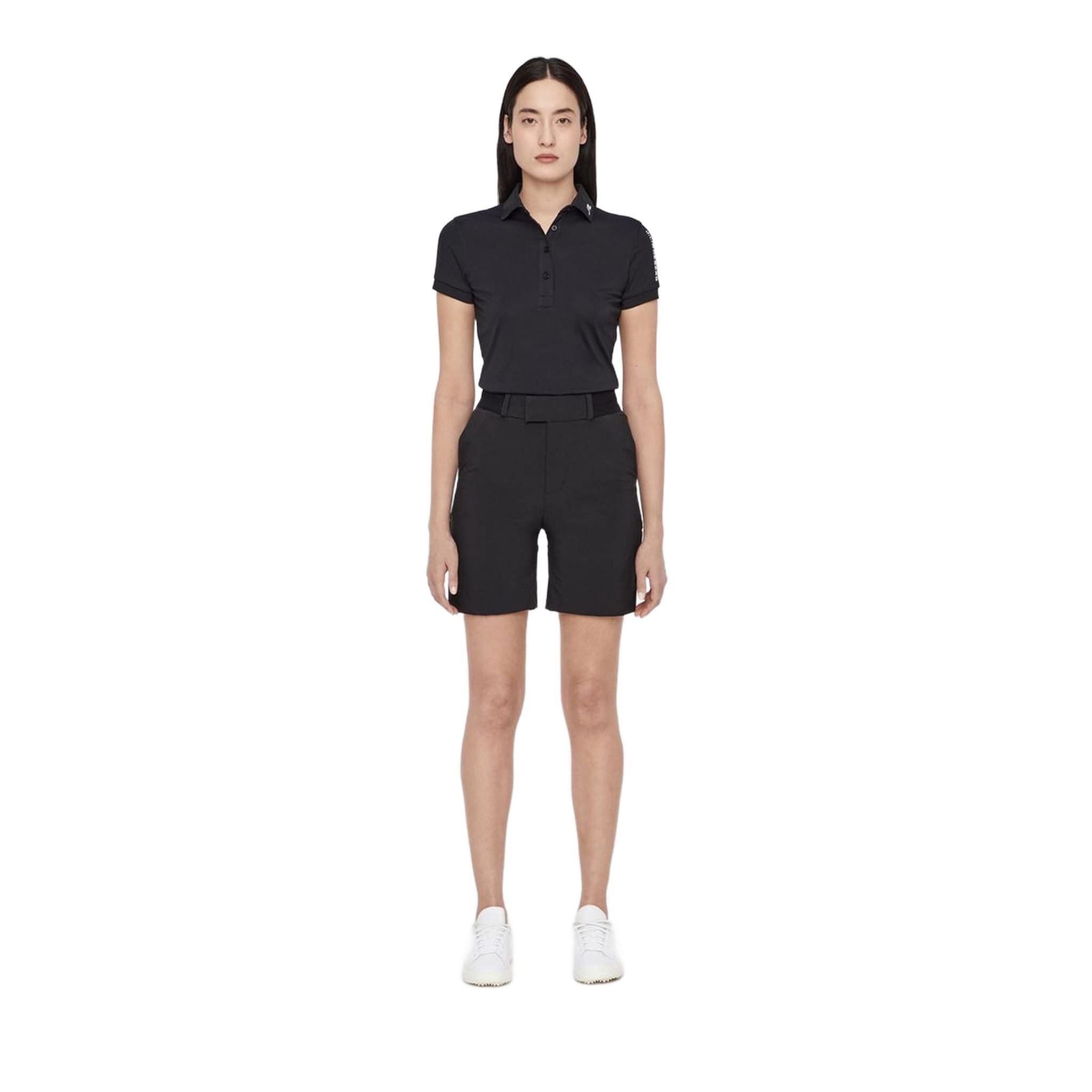 Polo da donna J. Lindeberg W Tour Tech slim TX Jersey nero