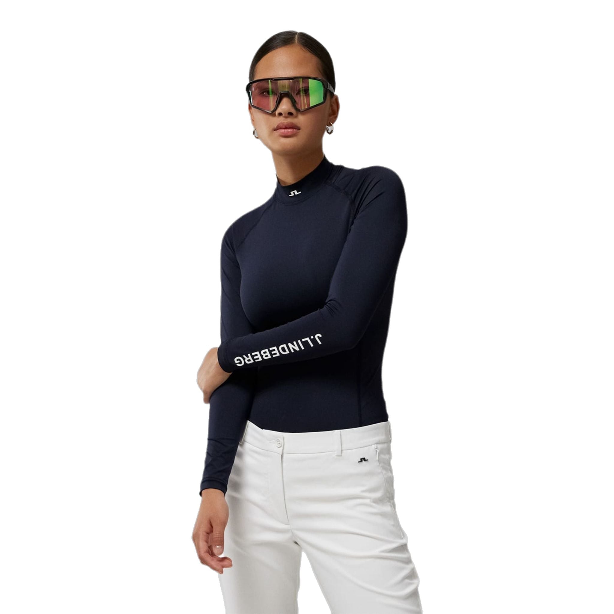 J. Lindeberg Asa Golf Soft Compression Top JL Navy Donna Donna