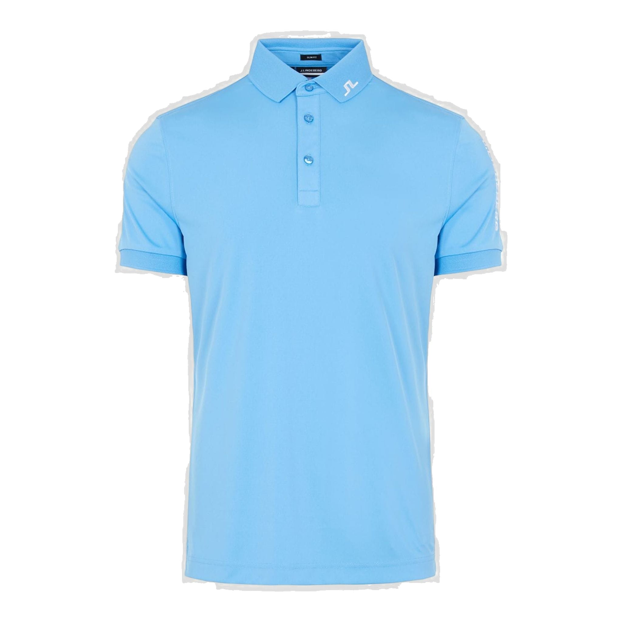 Polo J. Lindeberg M Tour Tech Slim Fit SS blu oceano da uomo