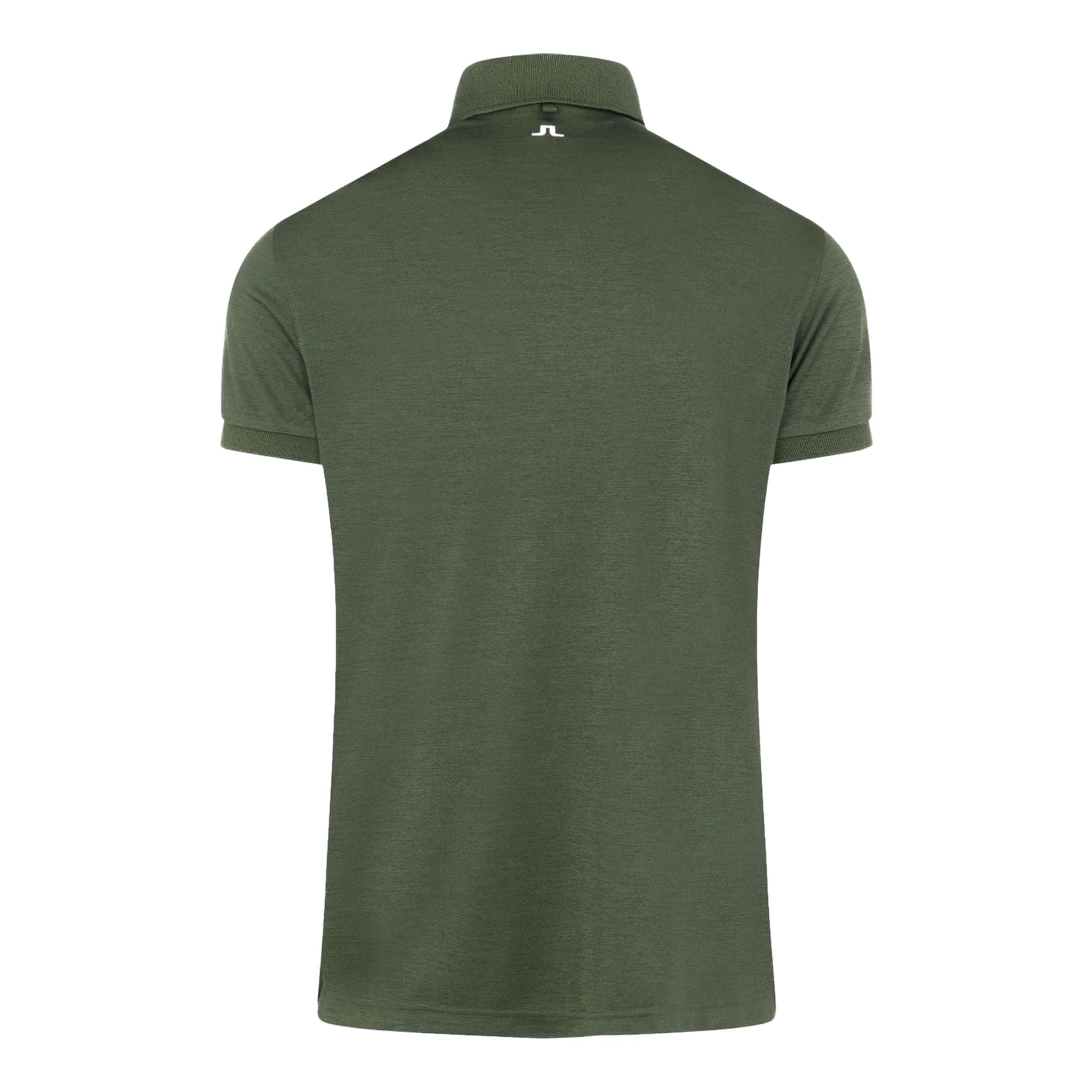 J. Lindeberg M Tour Tech Reg Fit SS Polo Thyme Green Melange Uomo