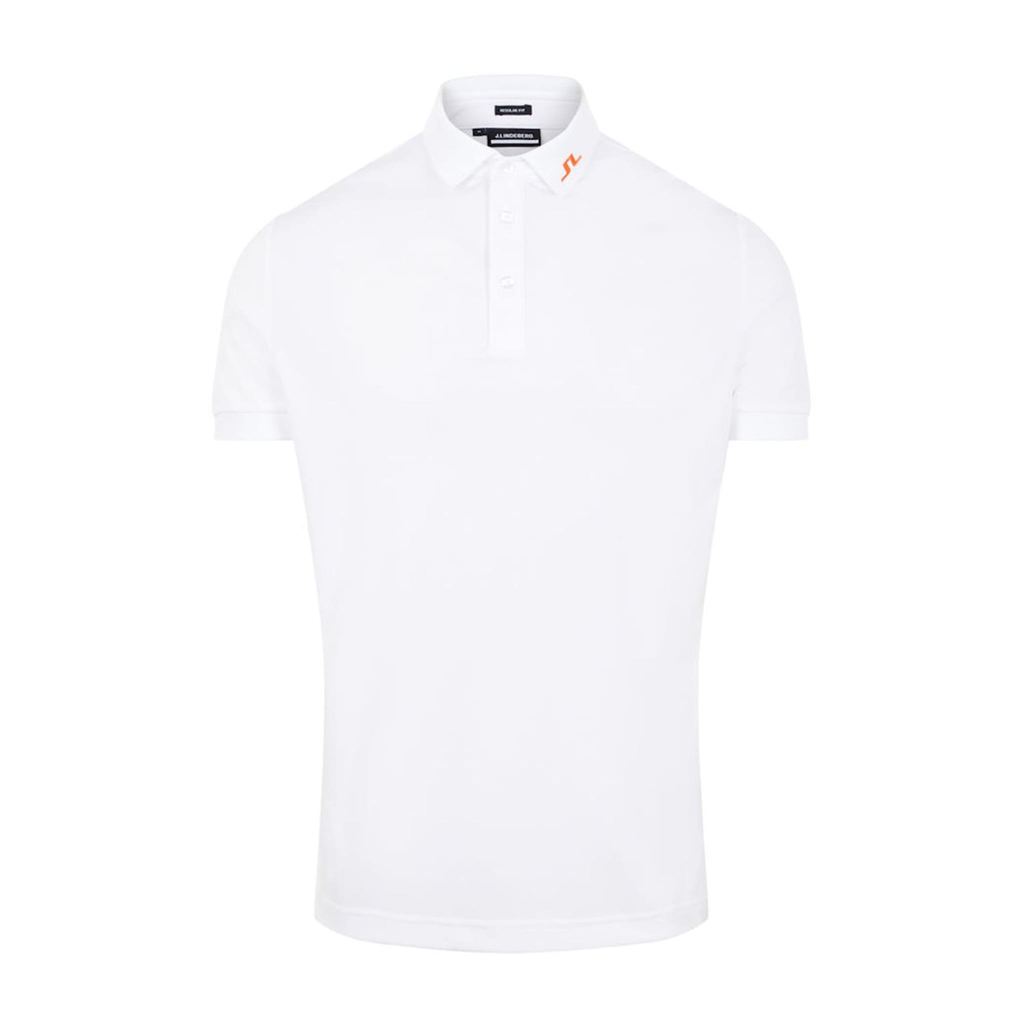 J. Lindeberg M Kv Regular Fit SS Polo White Herren