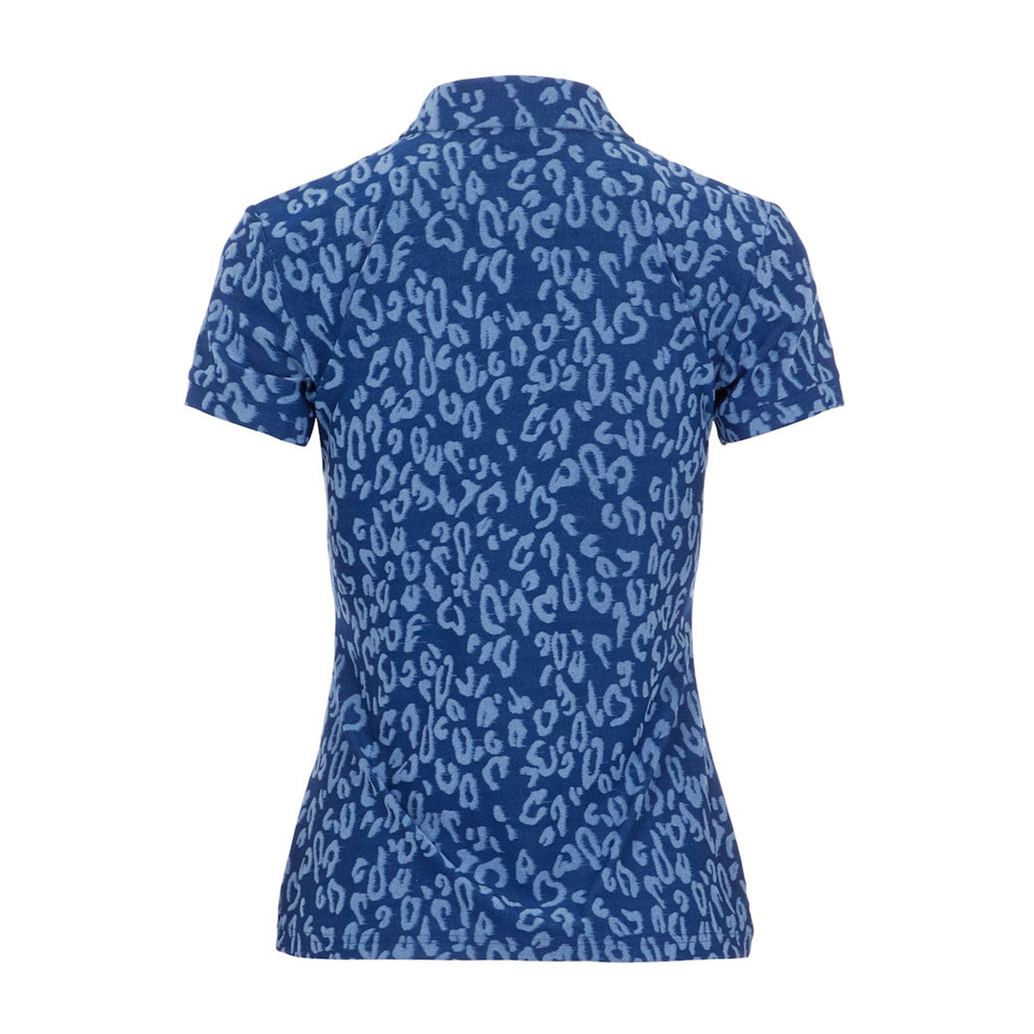 Polo J. Lindeberg W Alaya Jacquard SS Animal Midnight/Summer Bl da donna
