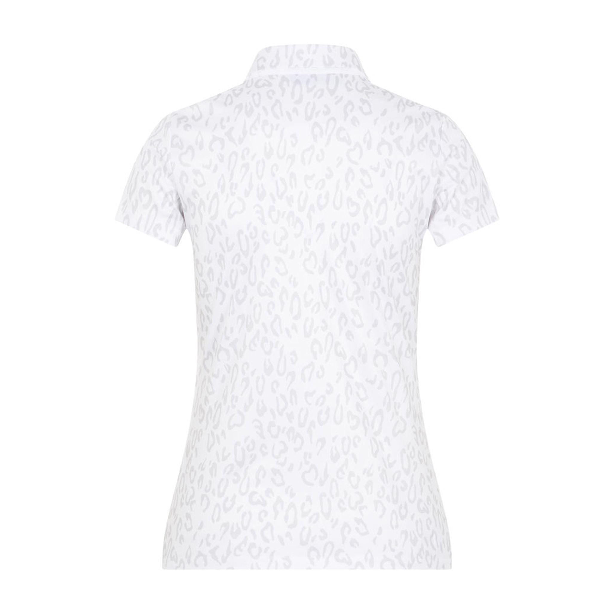J. Lindeberg W Cara SS Polo Animal Grigio Bianco Donna