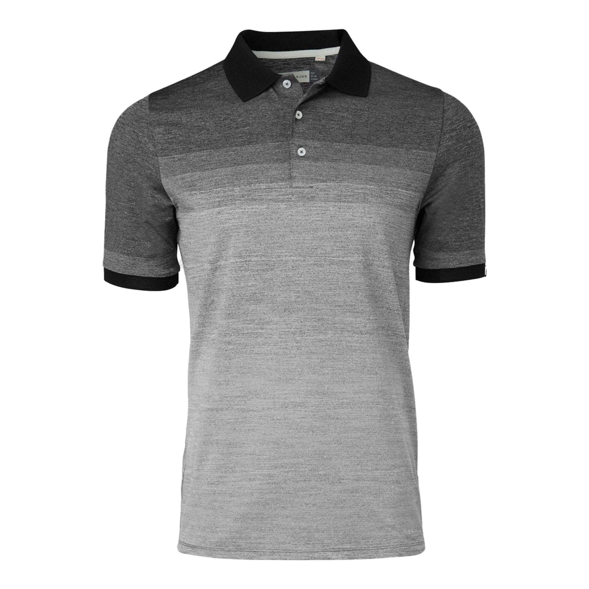 Polo Kjus M Melange Fading SS Bianco Melange Uomo