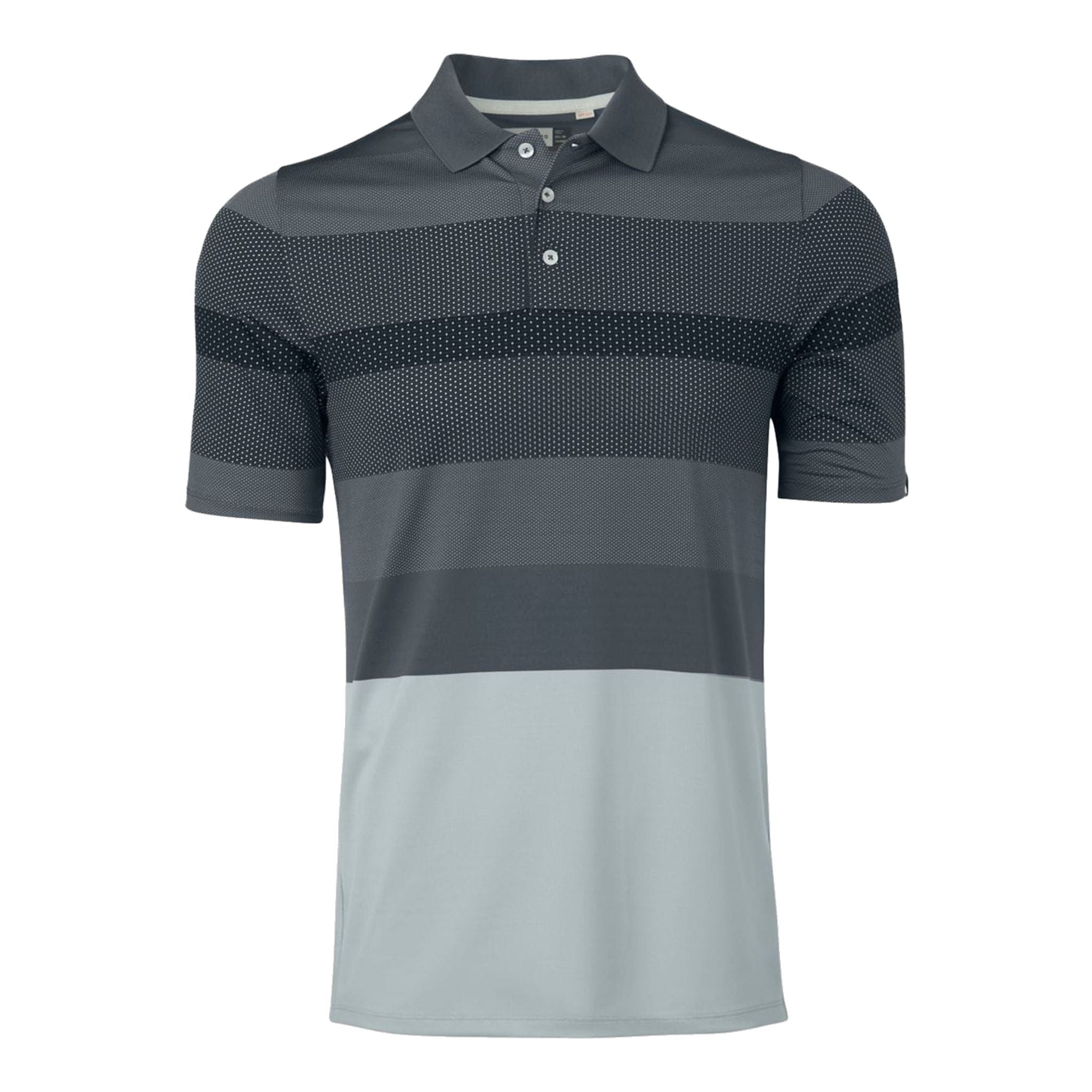 Polo Kjus M Engineered Stripe SS Silver Fog/Dark Dusk Uomo