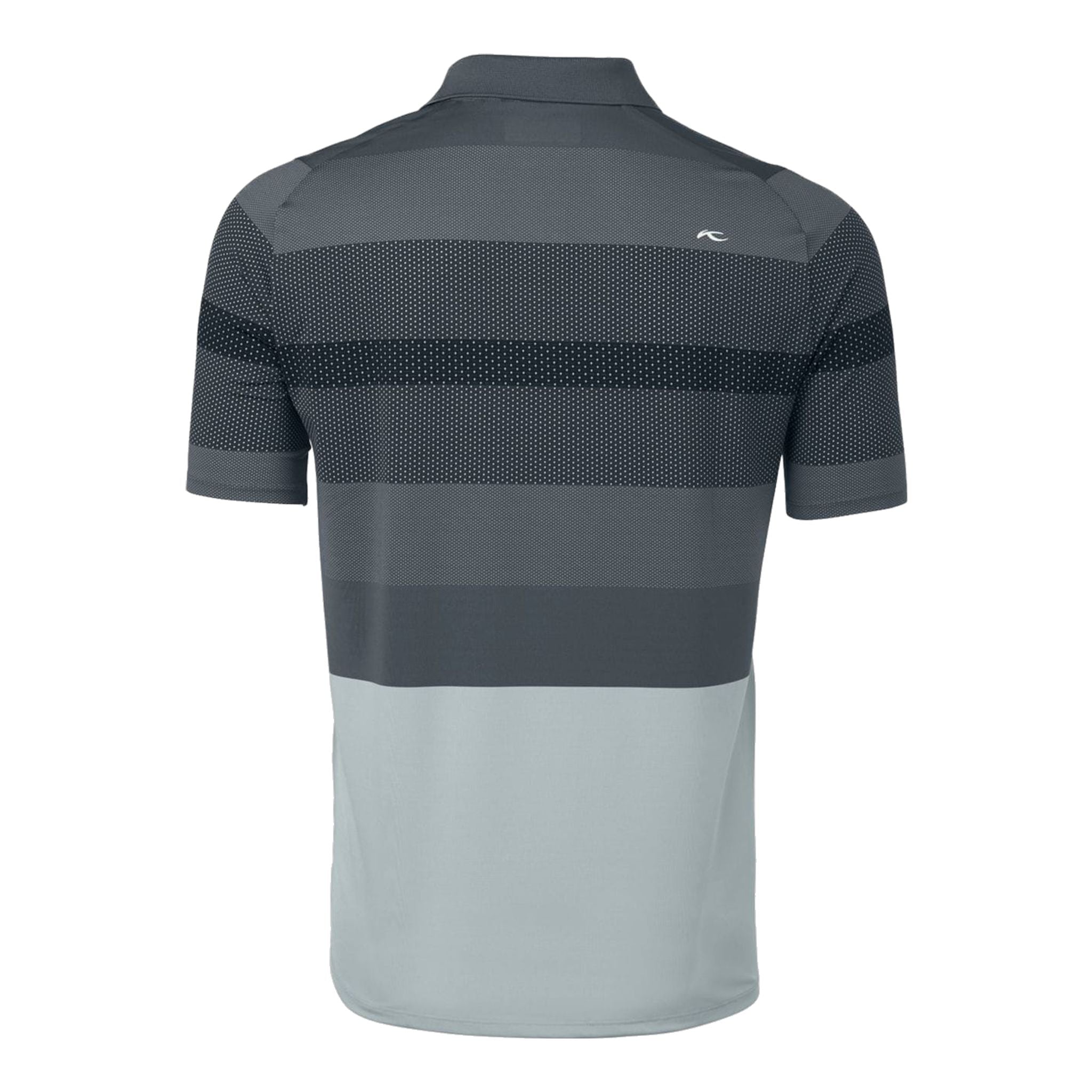 Polo Kjus M Engineered Stripe SS Silver Fog/Dark Dusk Uomo
