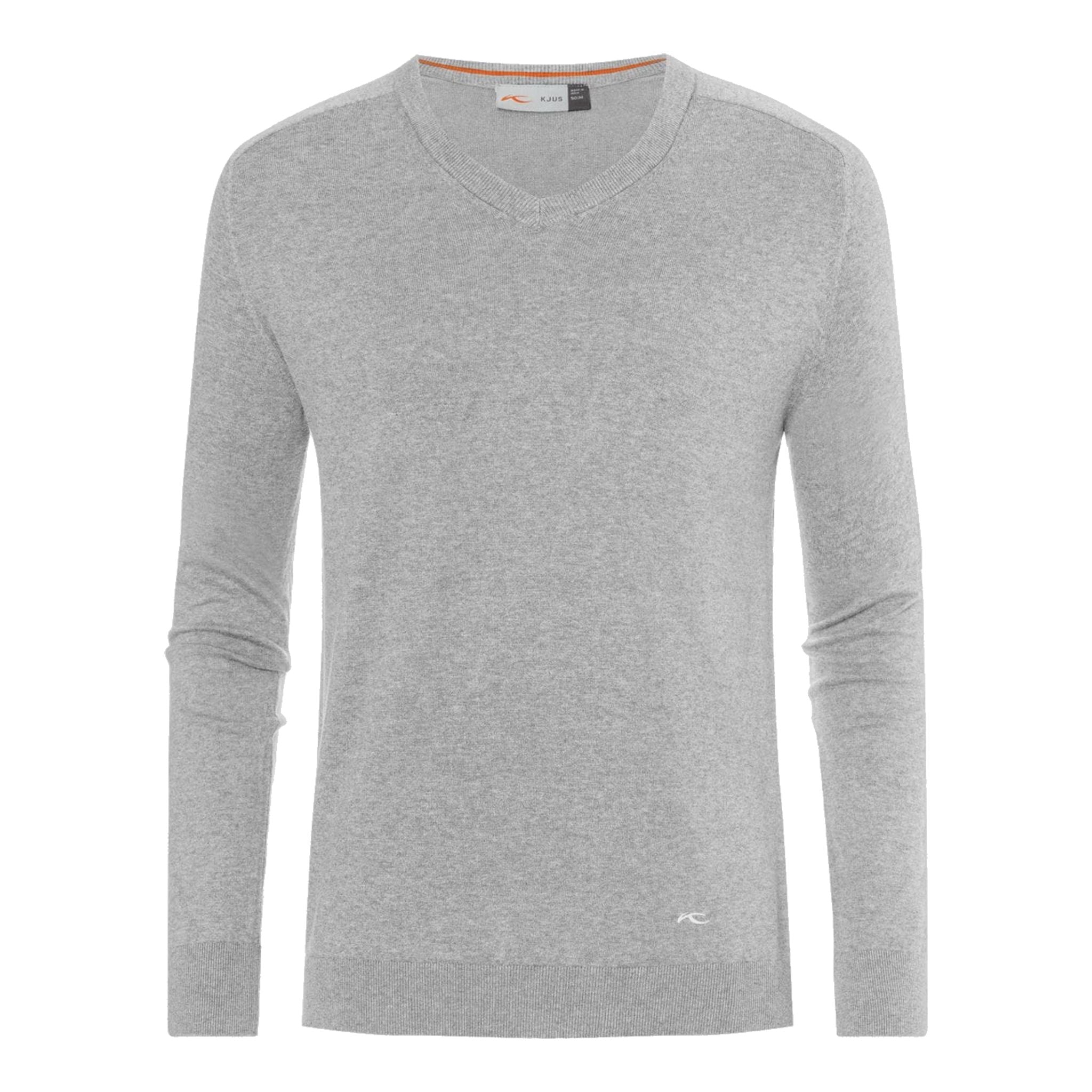 Kjus M Pullover Kirk V-Neck Grigio Argento/Melange Uomo