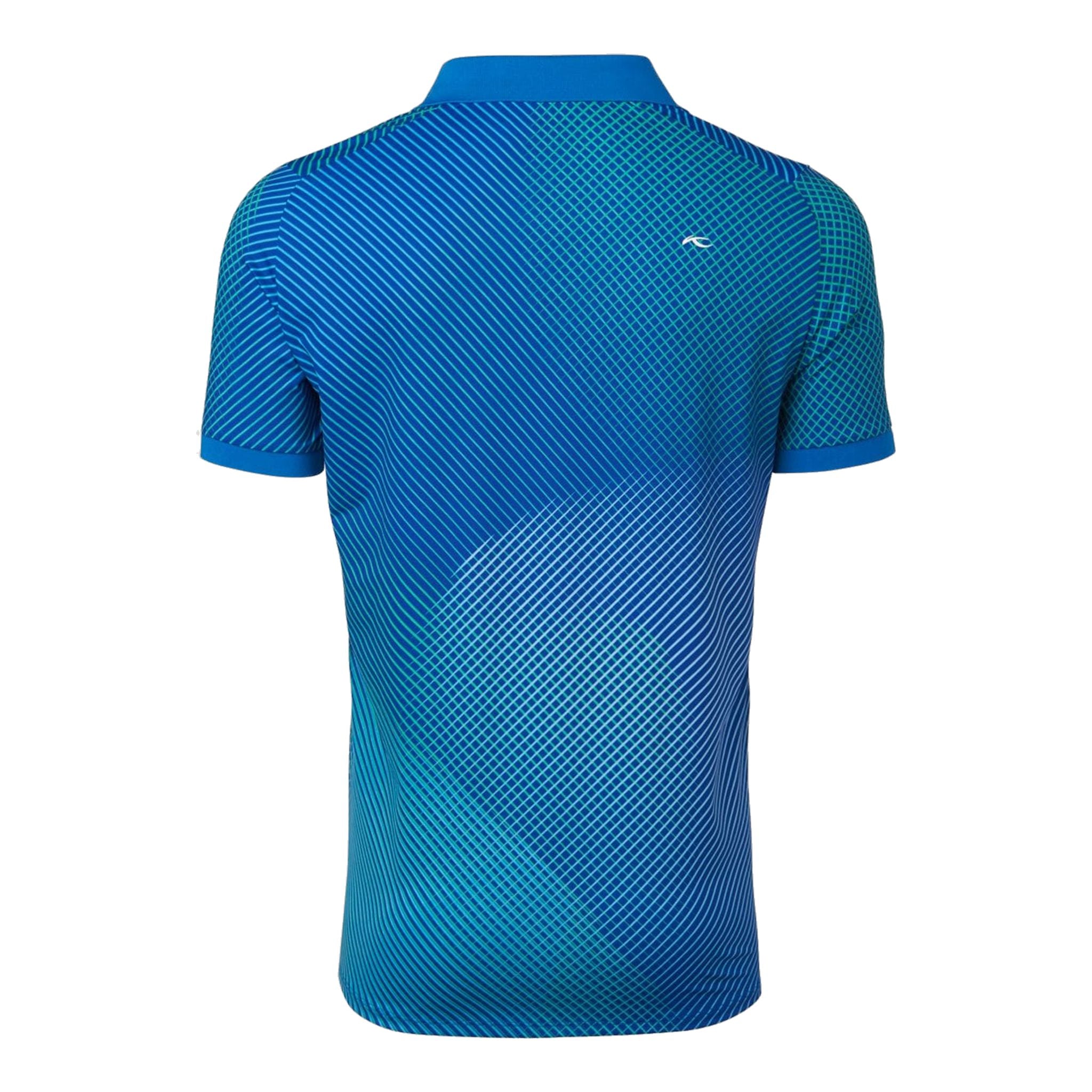 Polo Kjus M Spot Printed SS blu intenso da uomo