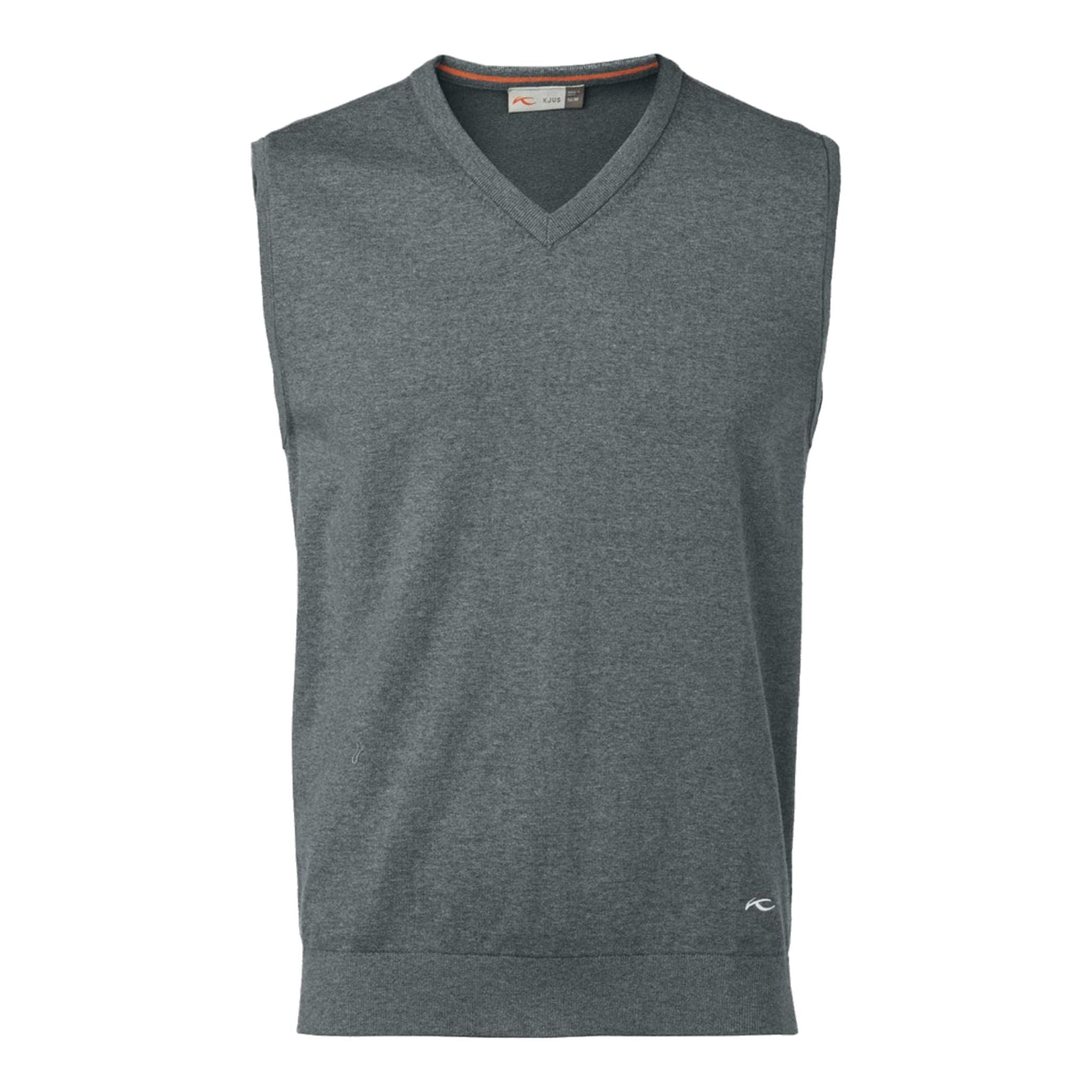 Kjus M Kirk V-Neck Vest Steel Greymelange Uomo