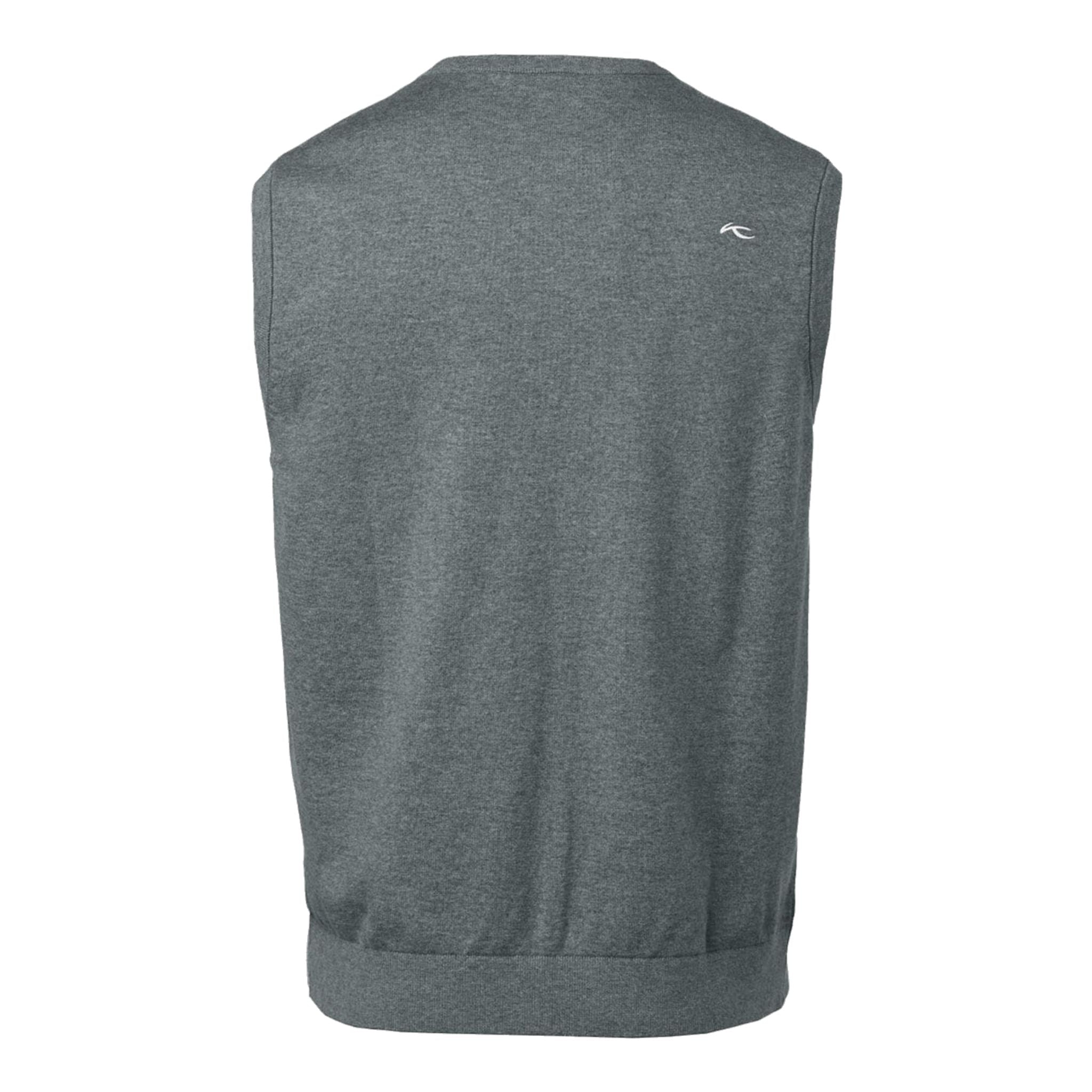 Kjus M Kirk V-Neck Vest Steel Greymelange Uomo