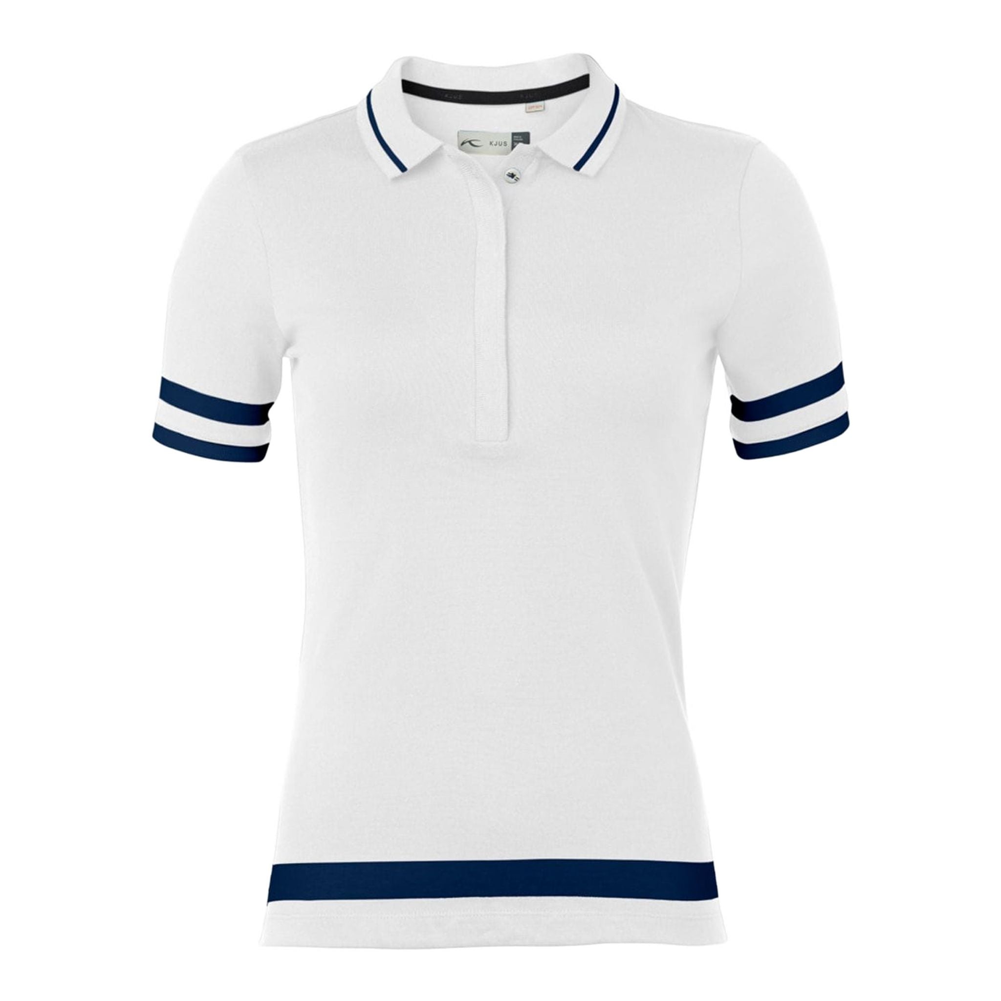 Kjus W Tana SS Polo Bianco/Blu Atlanta Donna