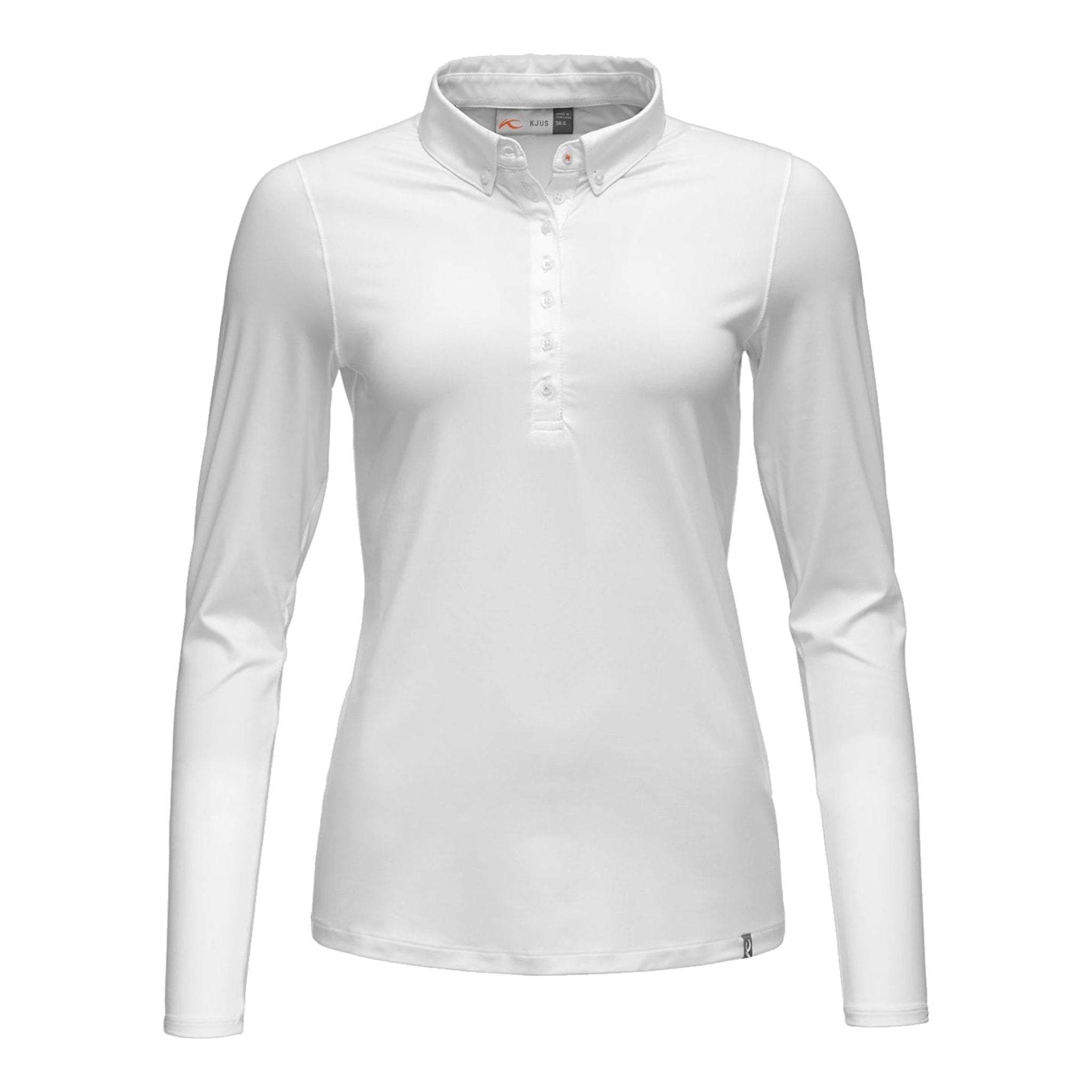 Kjus W Polo Scotscraig manica lunga bianca donna