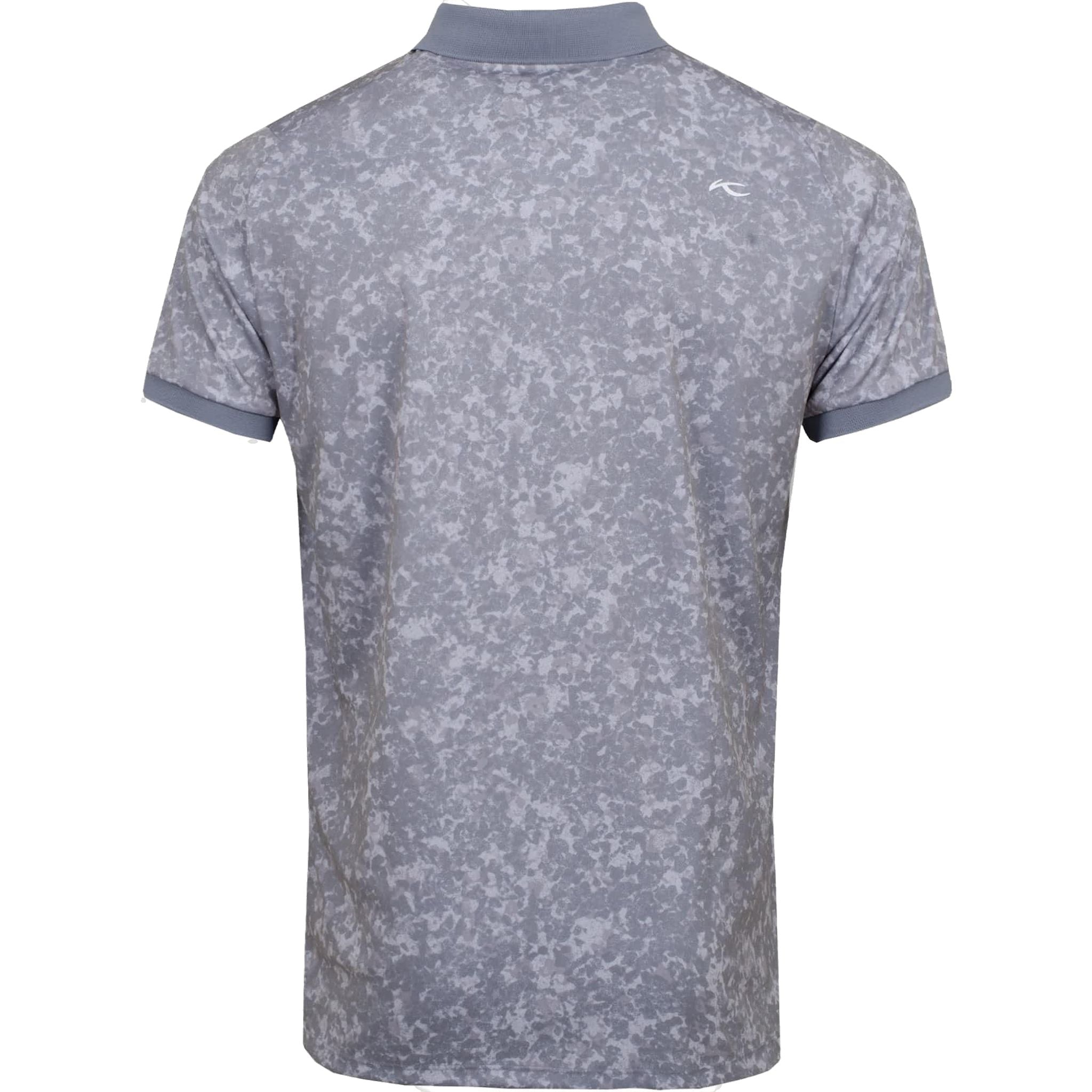 Polo Kjus M Spot Printed SS Grigio Acciaio/Argento Nebbia Uomo