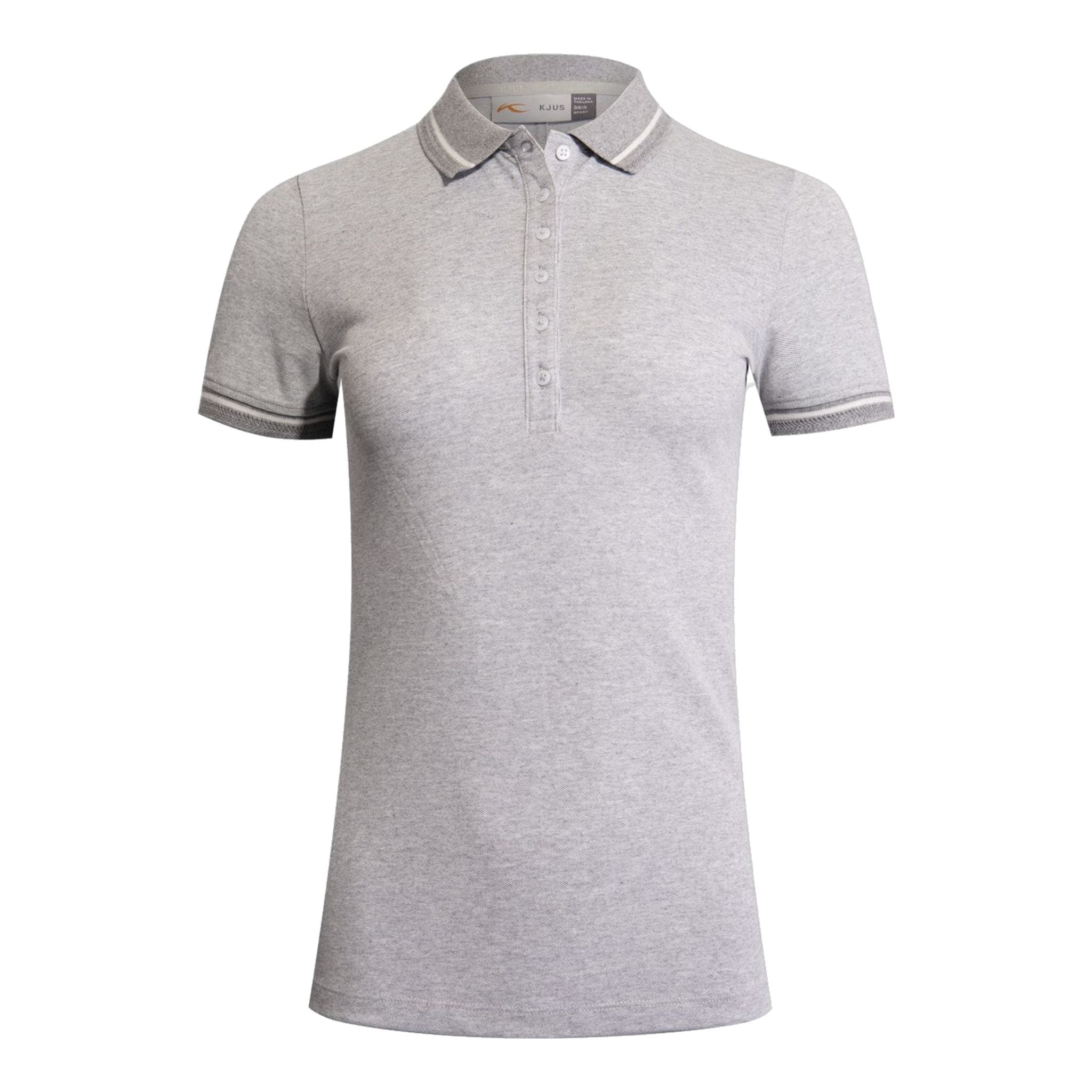 Kjus W Sanna SS Polo Grigio Acciaio Melange Donna